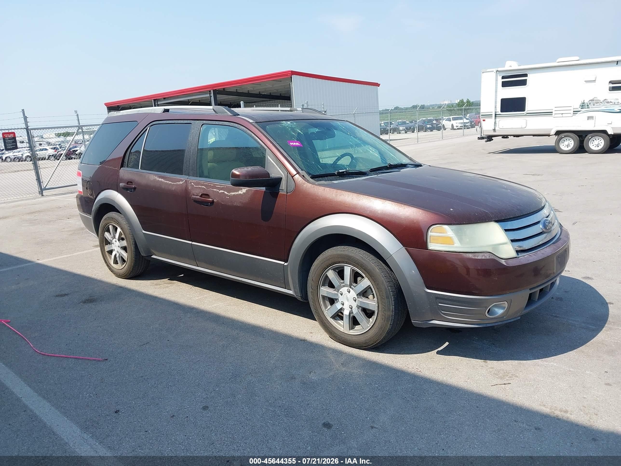 2009 Ford Taurus X Sel Maroon vin: 1FMDK05W79GA06385