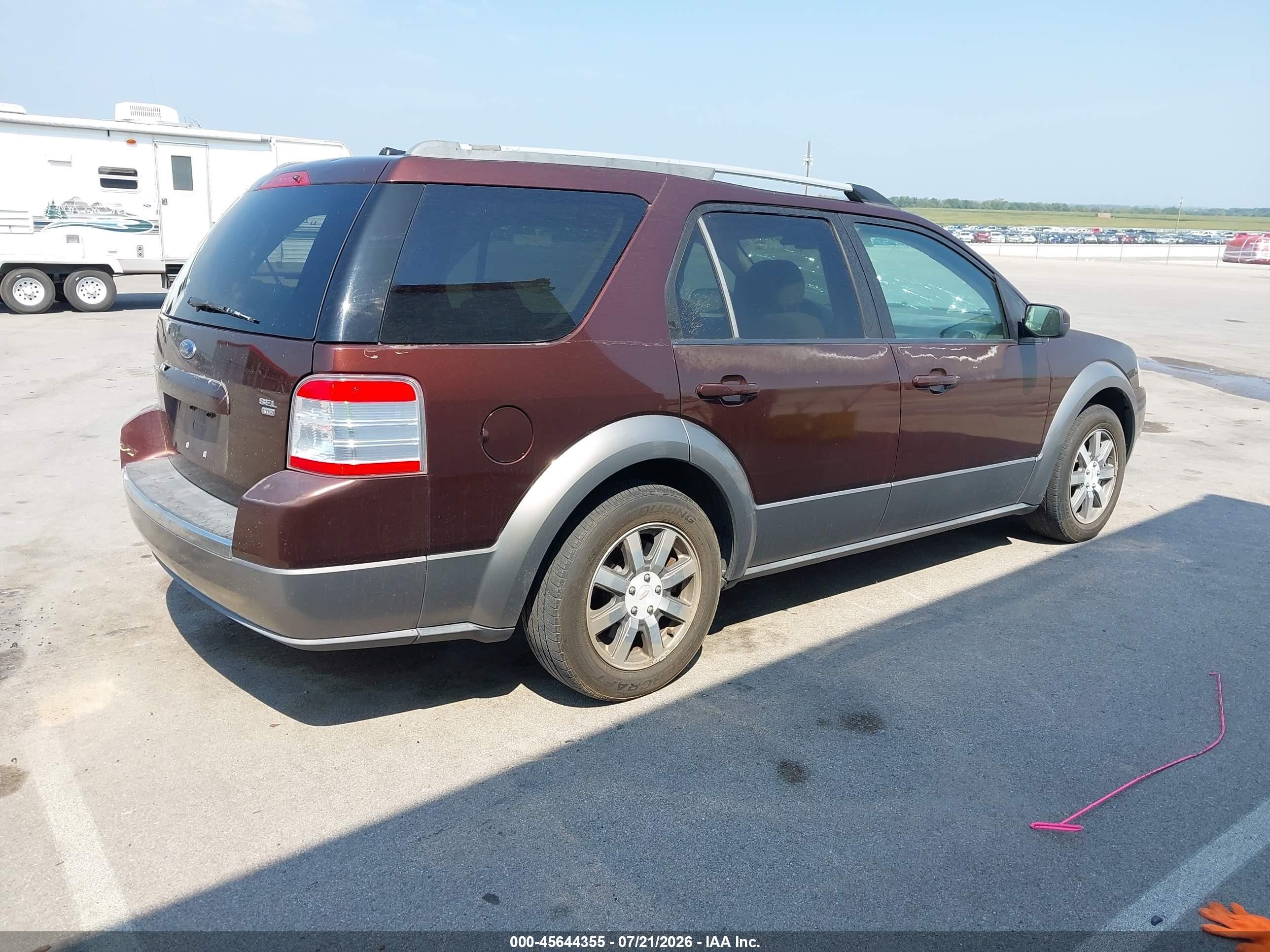 2009 Ford Taurus X Sel Maroon vin: 1FMDK05W79GA06385