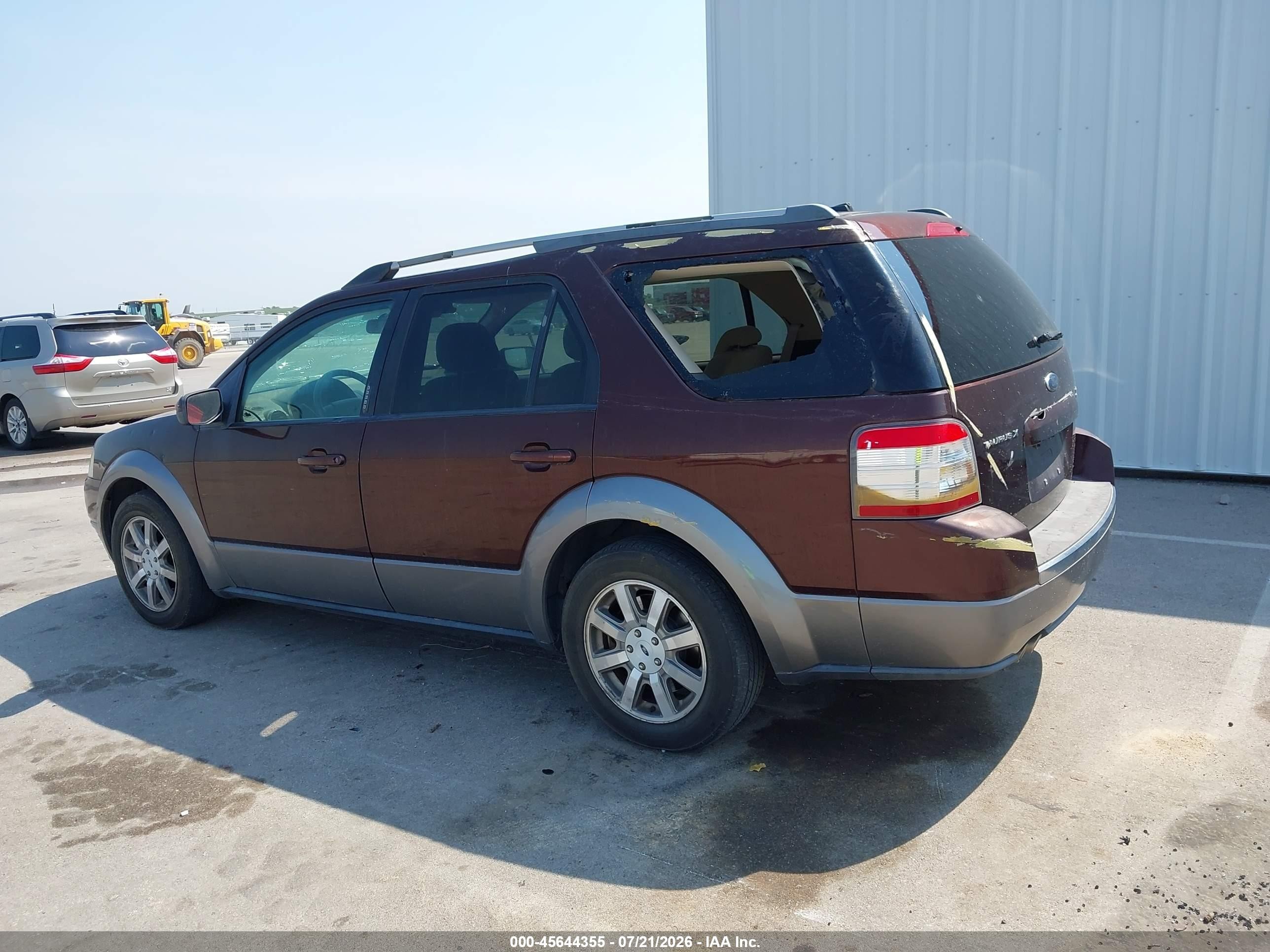 2009 Ford Taurus X Sel Maroon vin: 1FMDK05W79GA06385