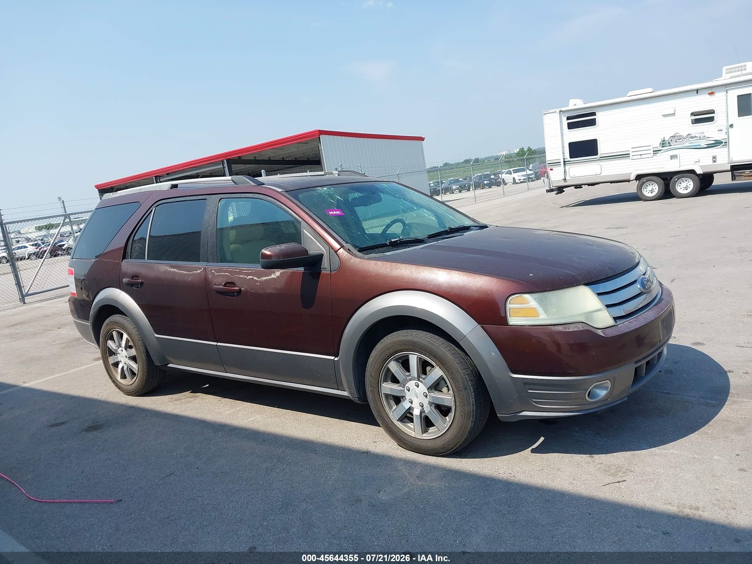 2009 Ford Taurus X Sel Maroon vin: 1FMDK05W79GA06385
