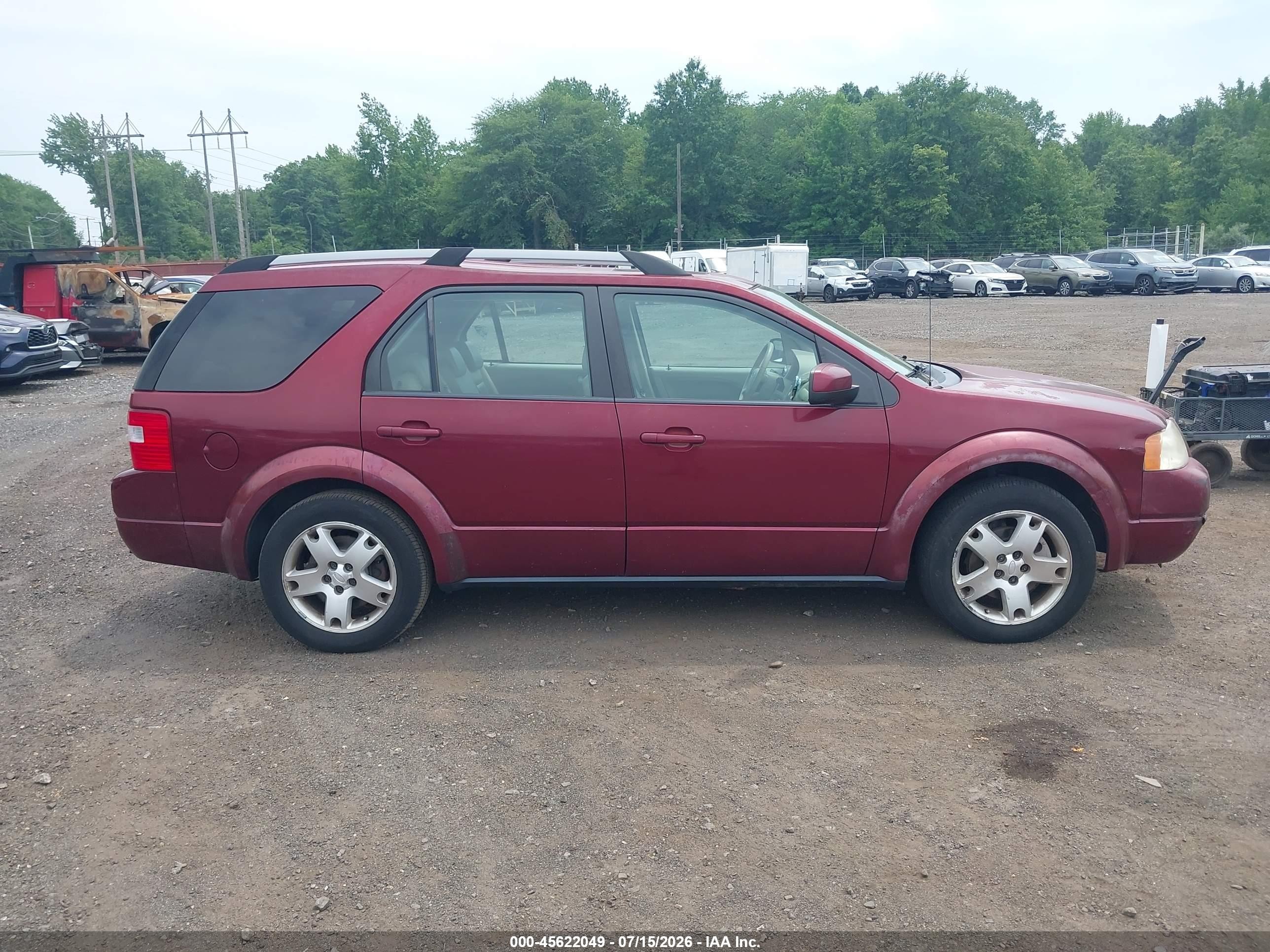 2007 Ford Freestyle Limited Red vin: 1FMDK06117GA19701