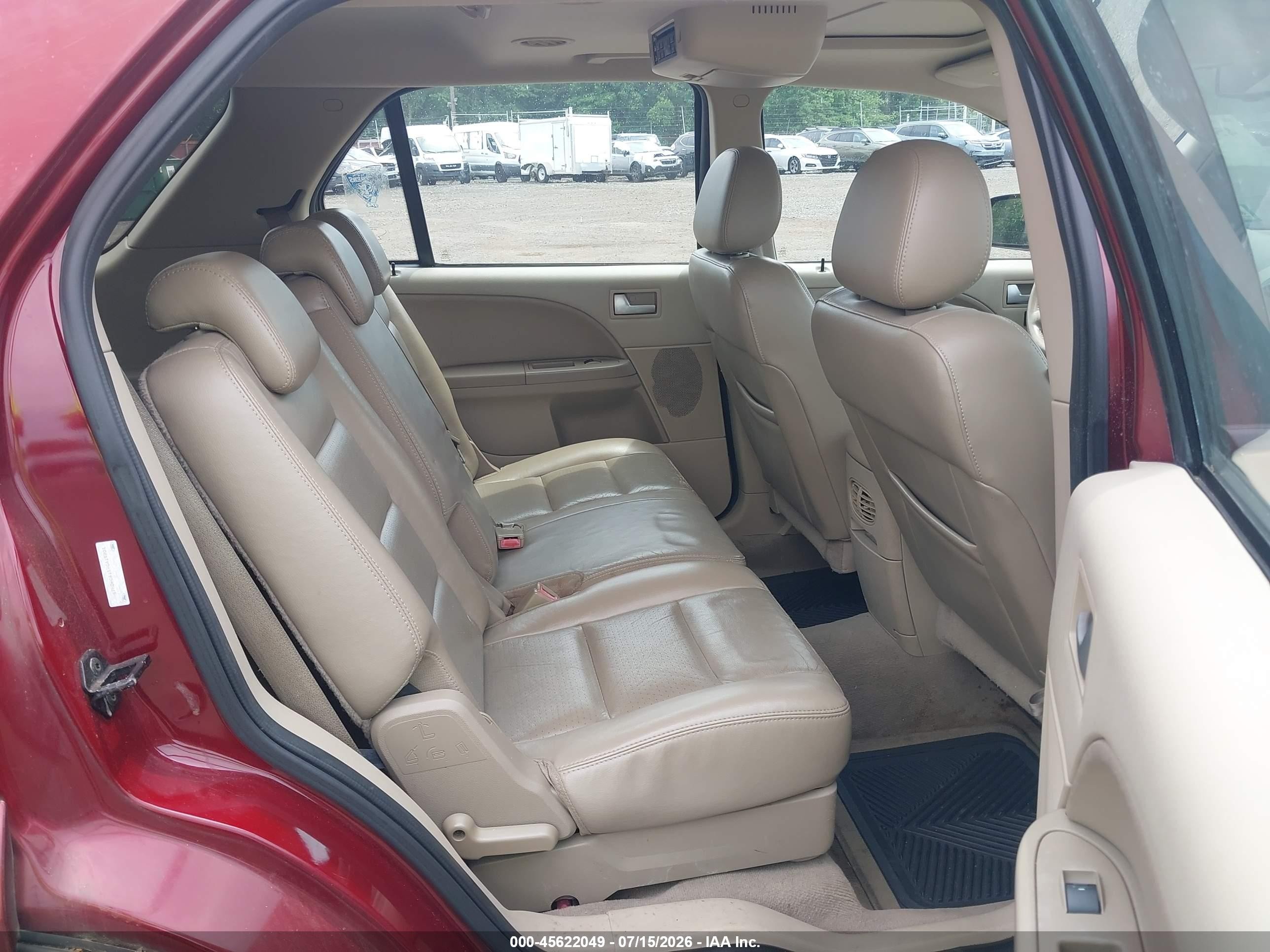 2007 Ford Freestyle Limited Red vin: 1FMDK06117GA19701