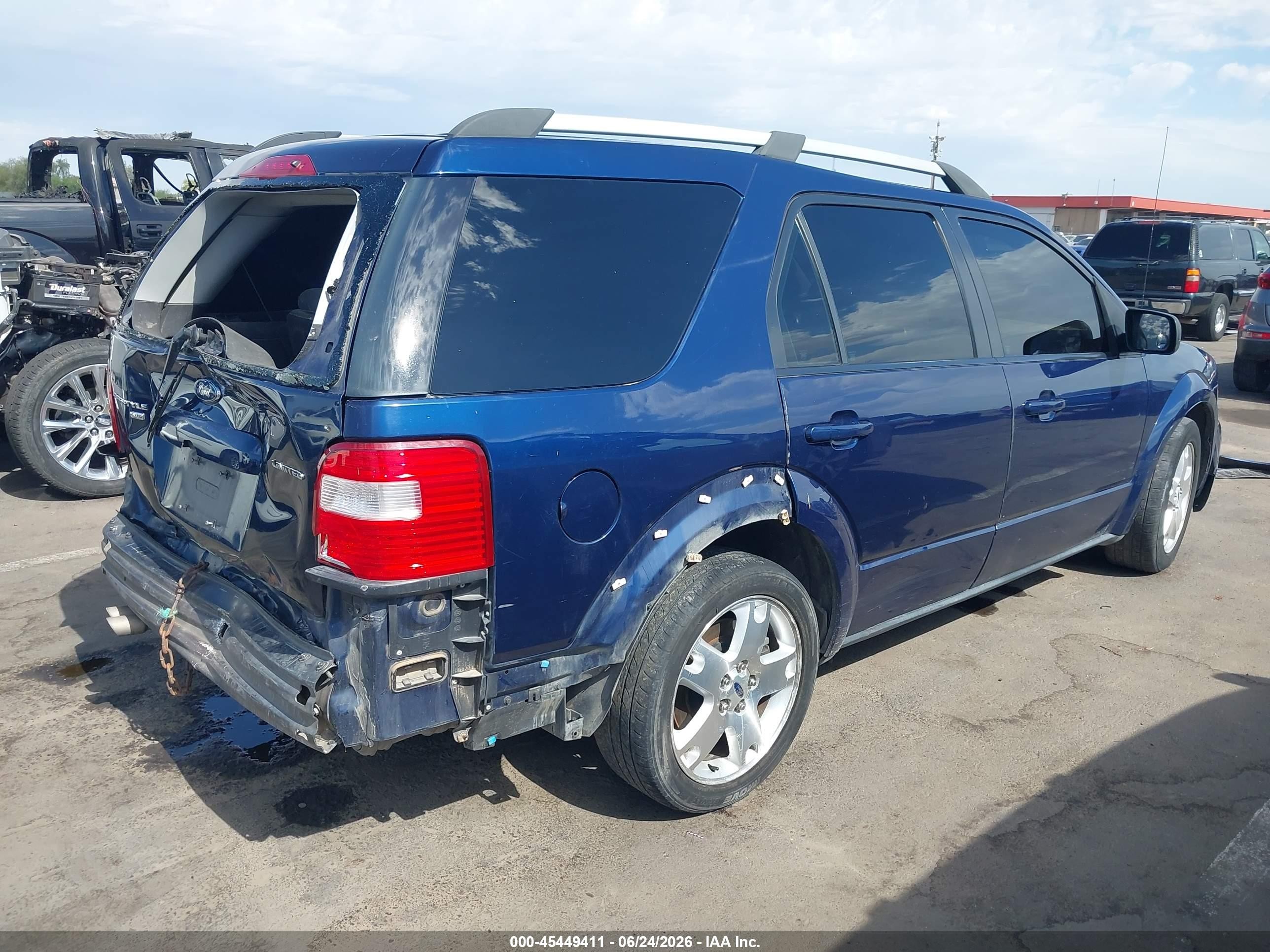 2005 Ford Freestyle Limited Blue vin: 1FMDK06145GA72695