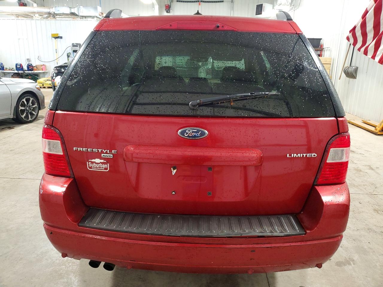 2007 Ford Freestyle Limited Red vin: 1FMDK06147GA16095