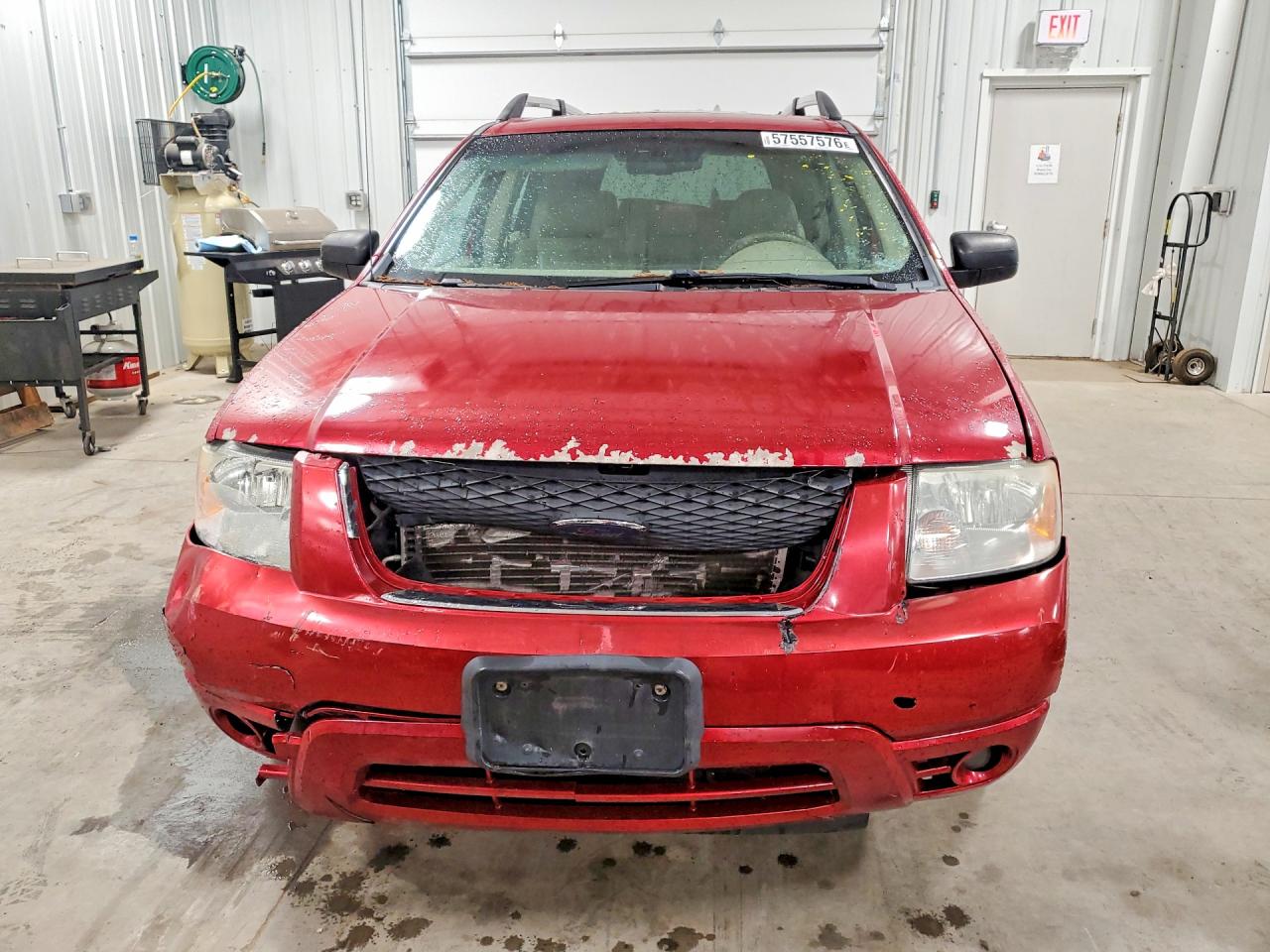 2007 Ford Freestyle Limited Red vin: 1FMDK06147GA16095