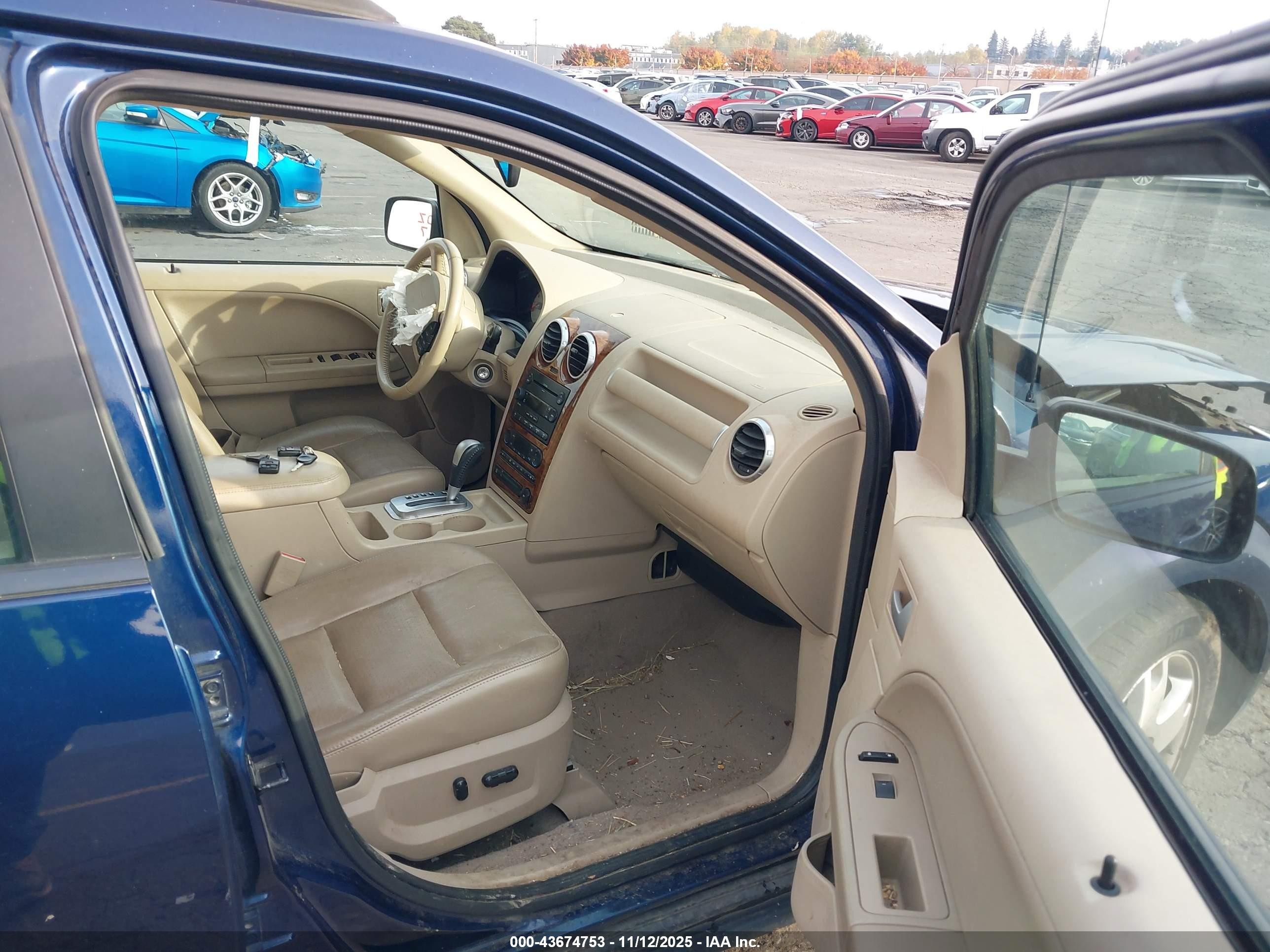 2007 Ford Freestyle Limited Dark Blue vin: 1FMDK06167GA32542