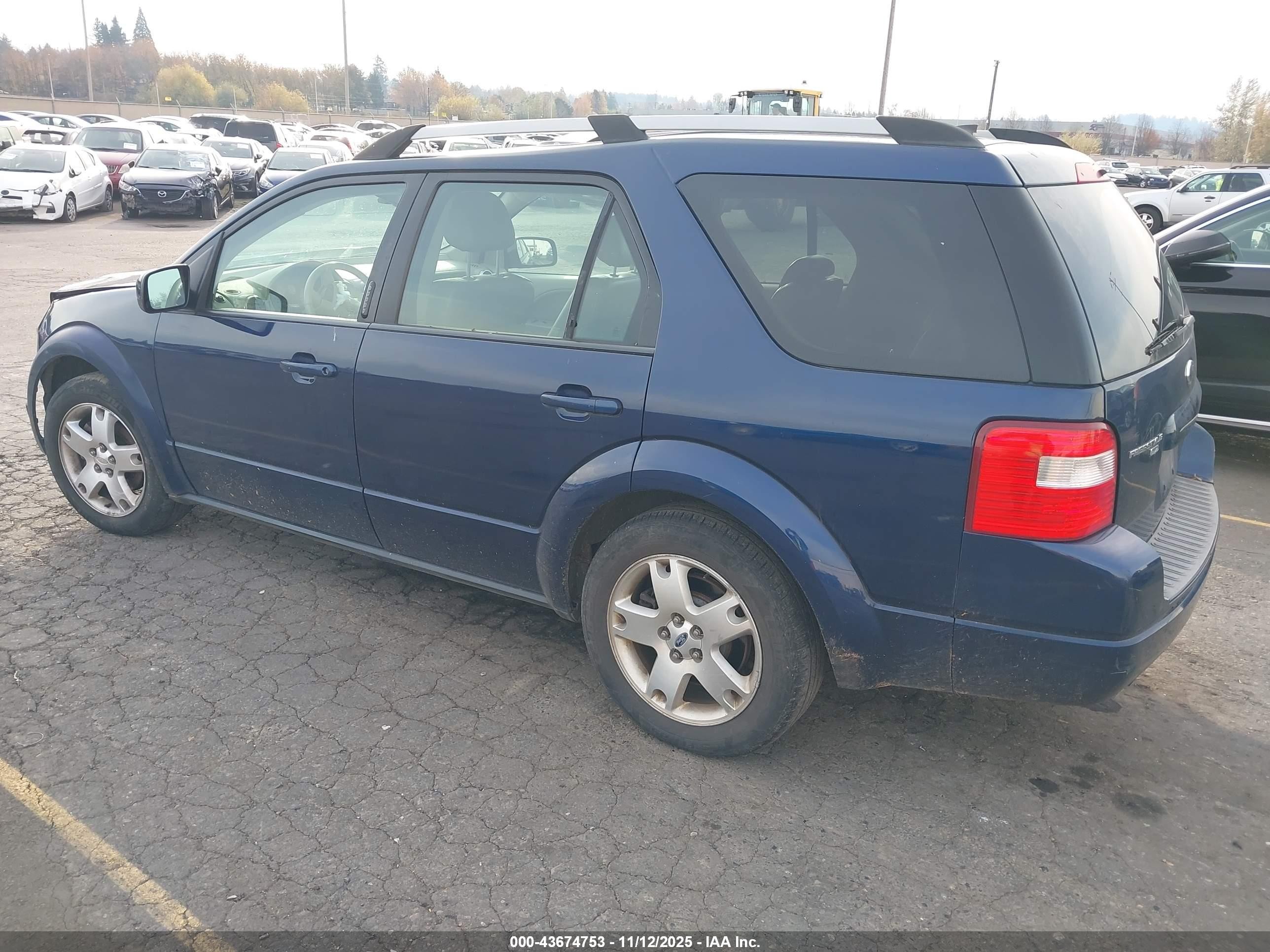 2007 Ford Freestyle Limited Dark Blue vin: 1FMDK06167GA32542