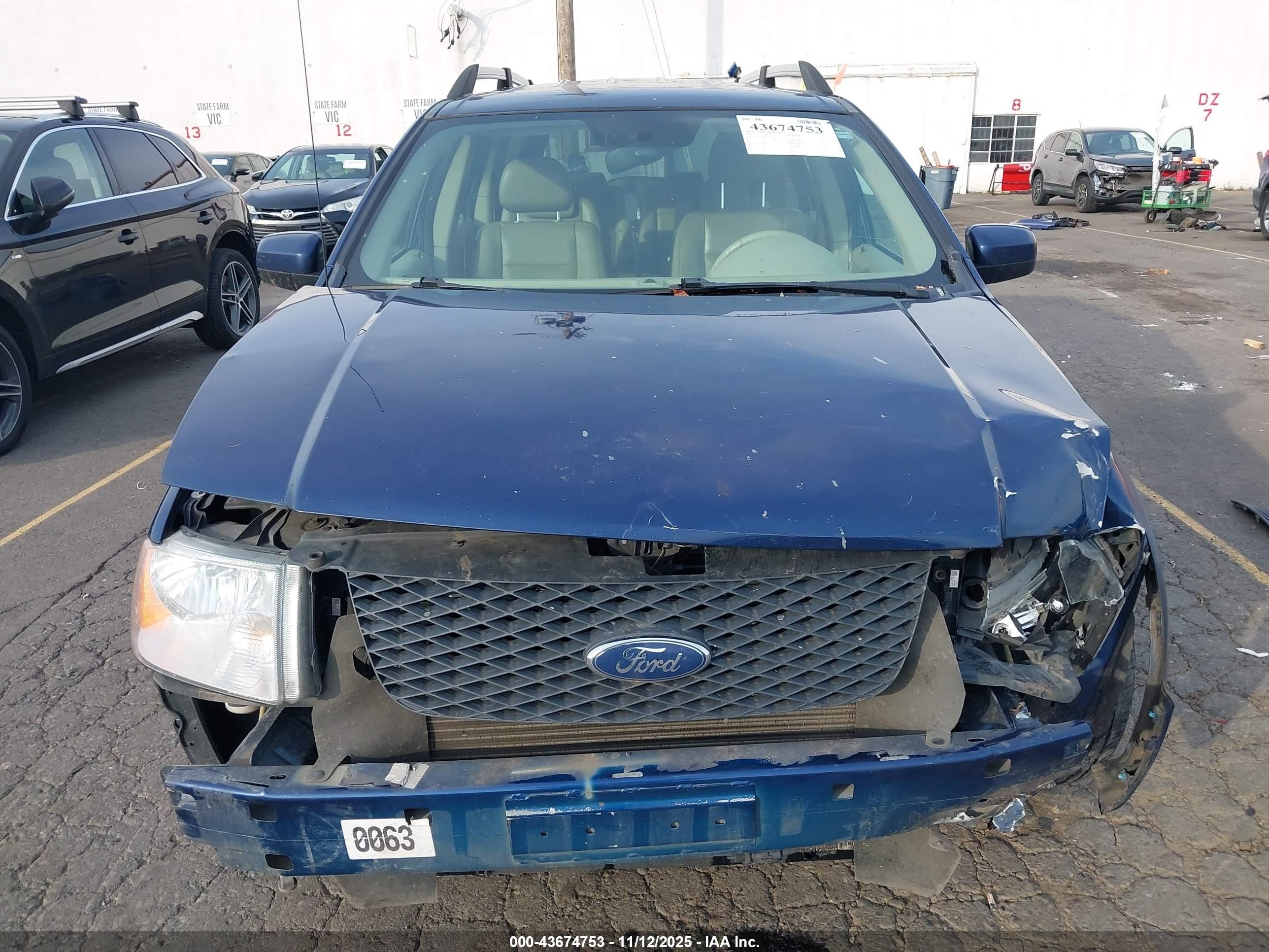 2007 Ford Freestyle Limited Dark Blue vin: 1FMDK06167GA32542