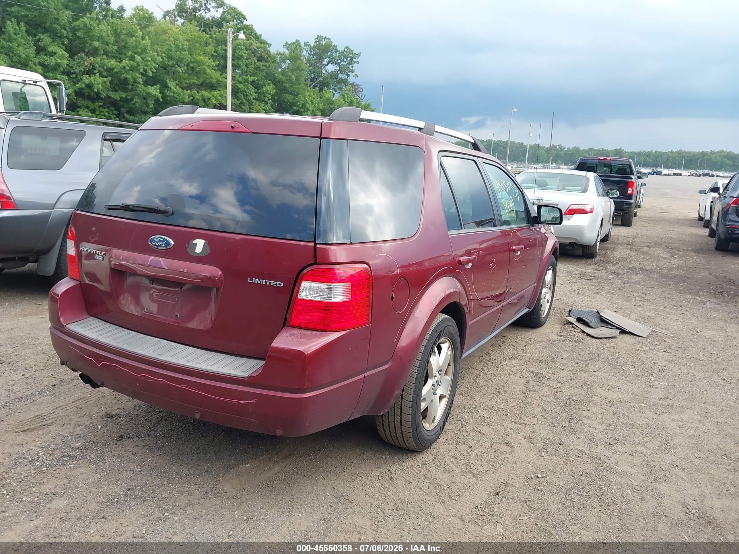 2005 Ford Freestyle Limited Красный vin: 1FMDK06175GA62338