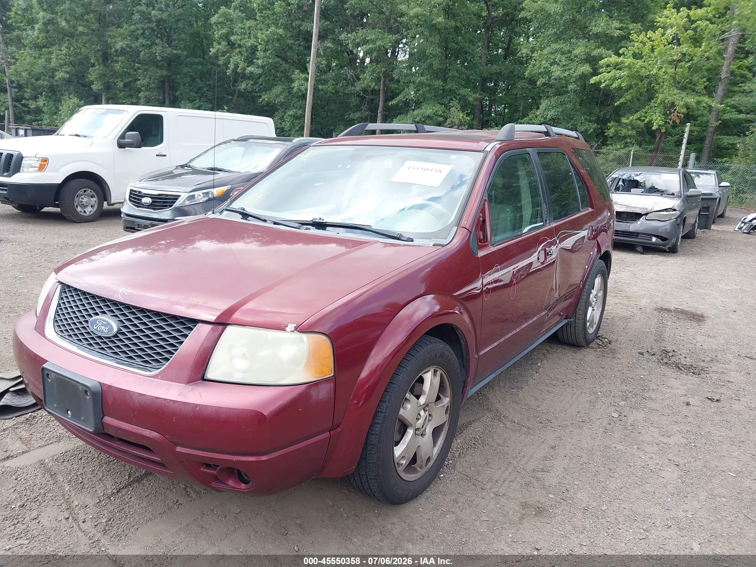 2005 Ford Freestyle Limited Красный vin: 1FMDK06175GA62338