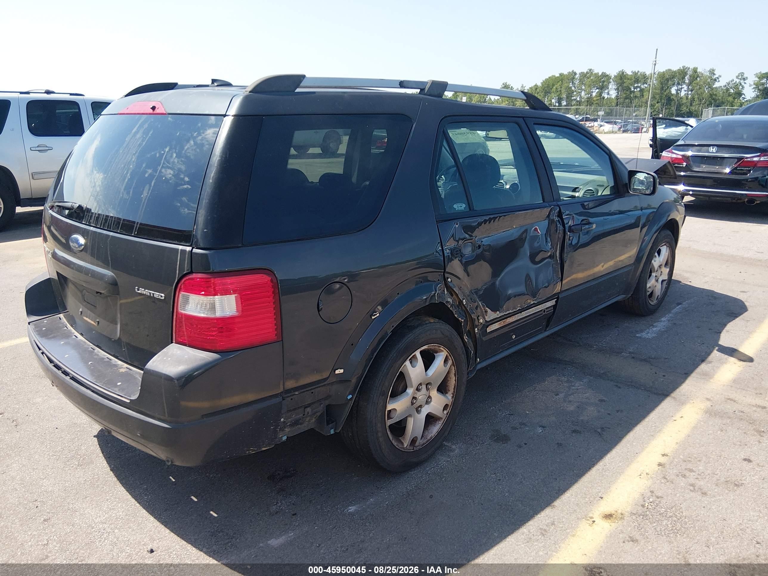 2007 Ford Freestyle Limited Black vin: 1FMDK06197GA11314