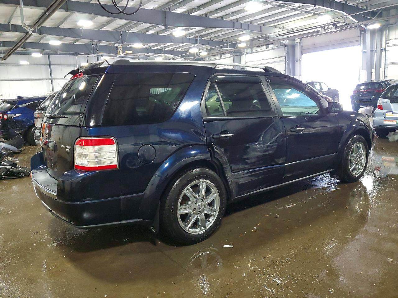 2008 Ford Taurus X Limited Blue vin: 1FMDK06W28GA30221