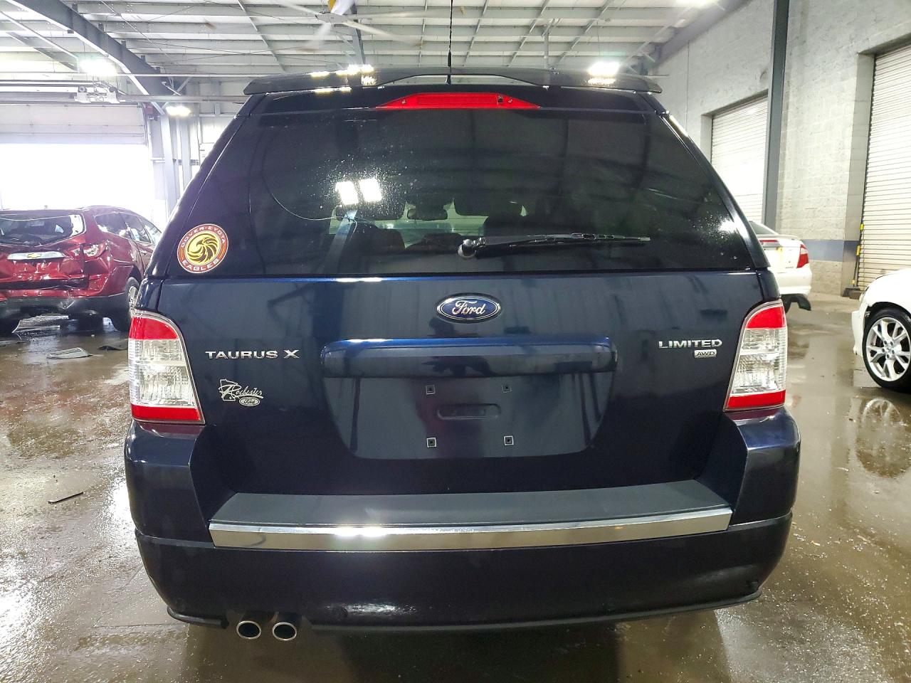 2008 Ford Taurus X Limited Blue vin: 1FMDK06W28GA30221