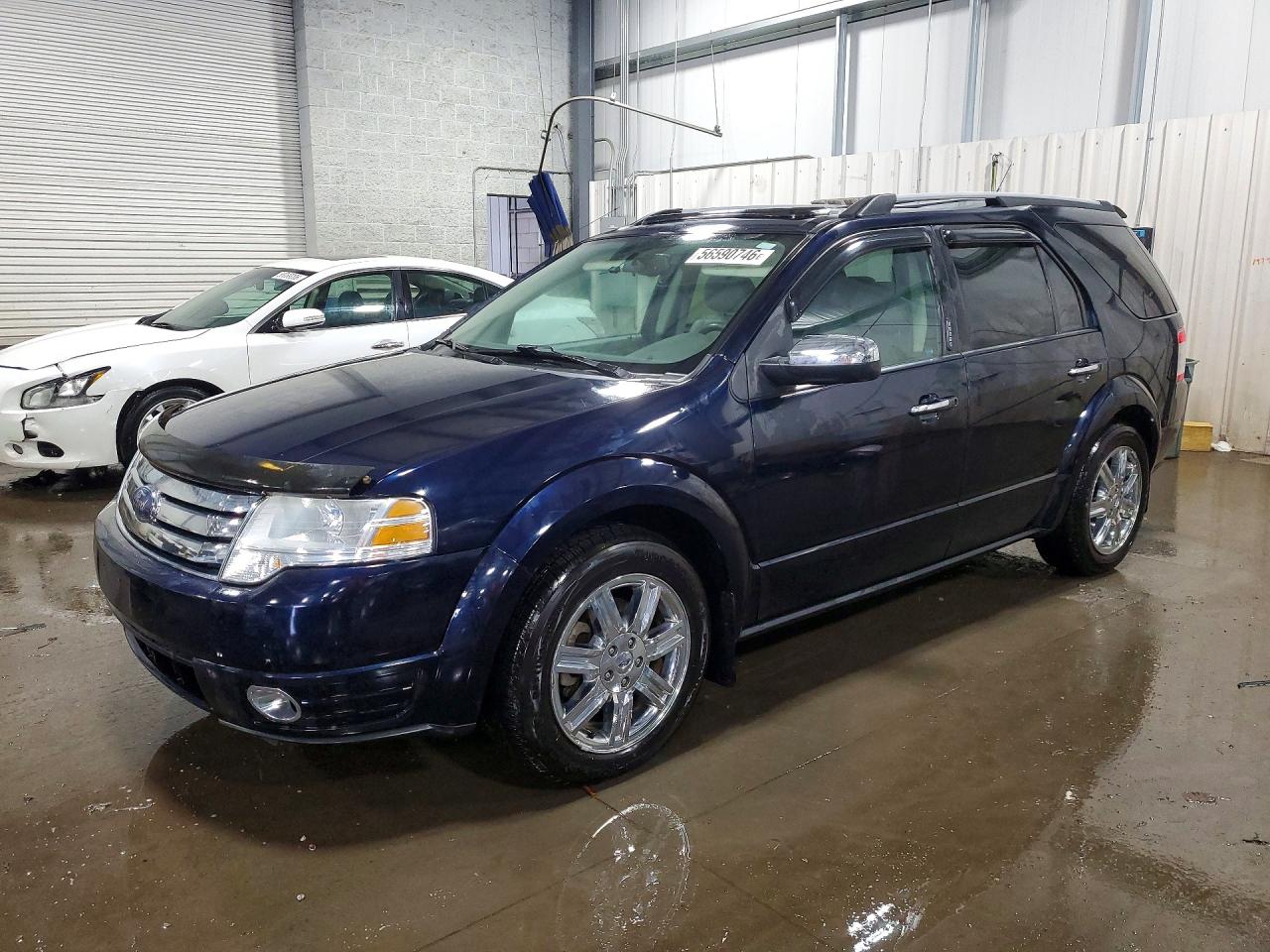 2008 Ford Taurus X Limited Blue vin: 1FMDK06W28GA30221