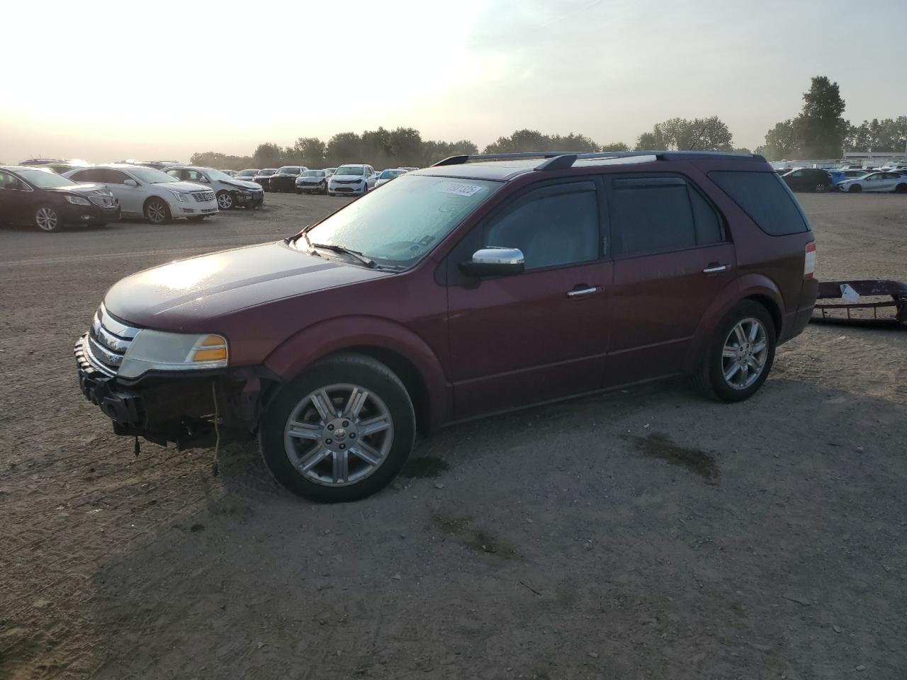 2008 Ford Taurus X Limited Burgundy vin: 1FMDK06W38GA03819