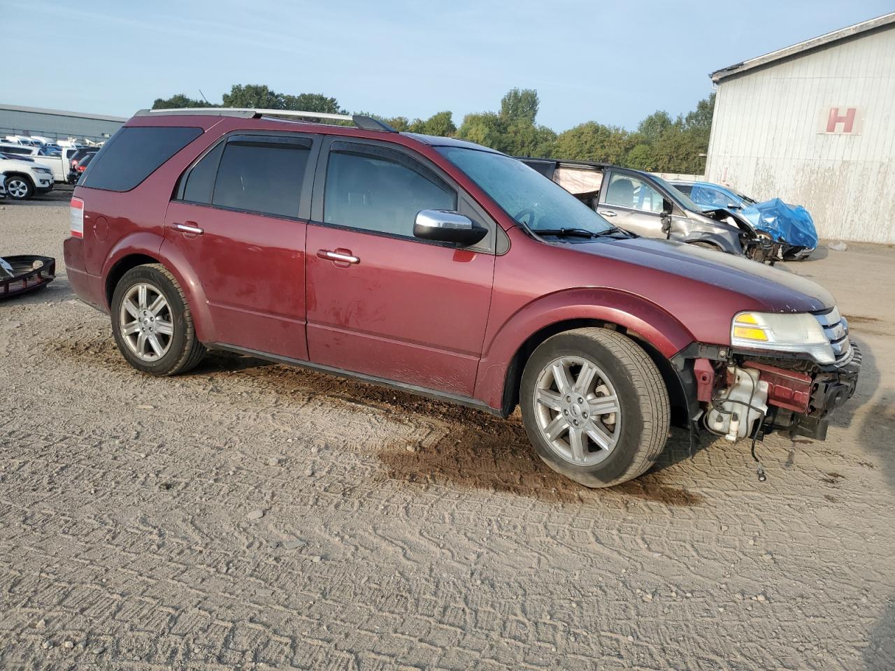 2008 Ford Taurus X Limited Burgundy vin: 1FMDK06W38GA03819
