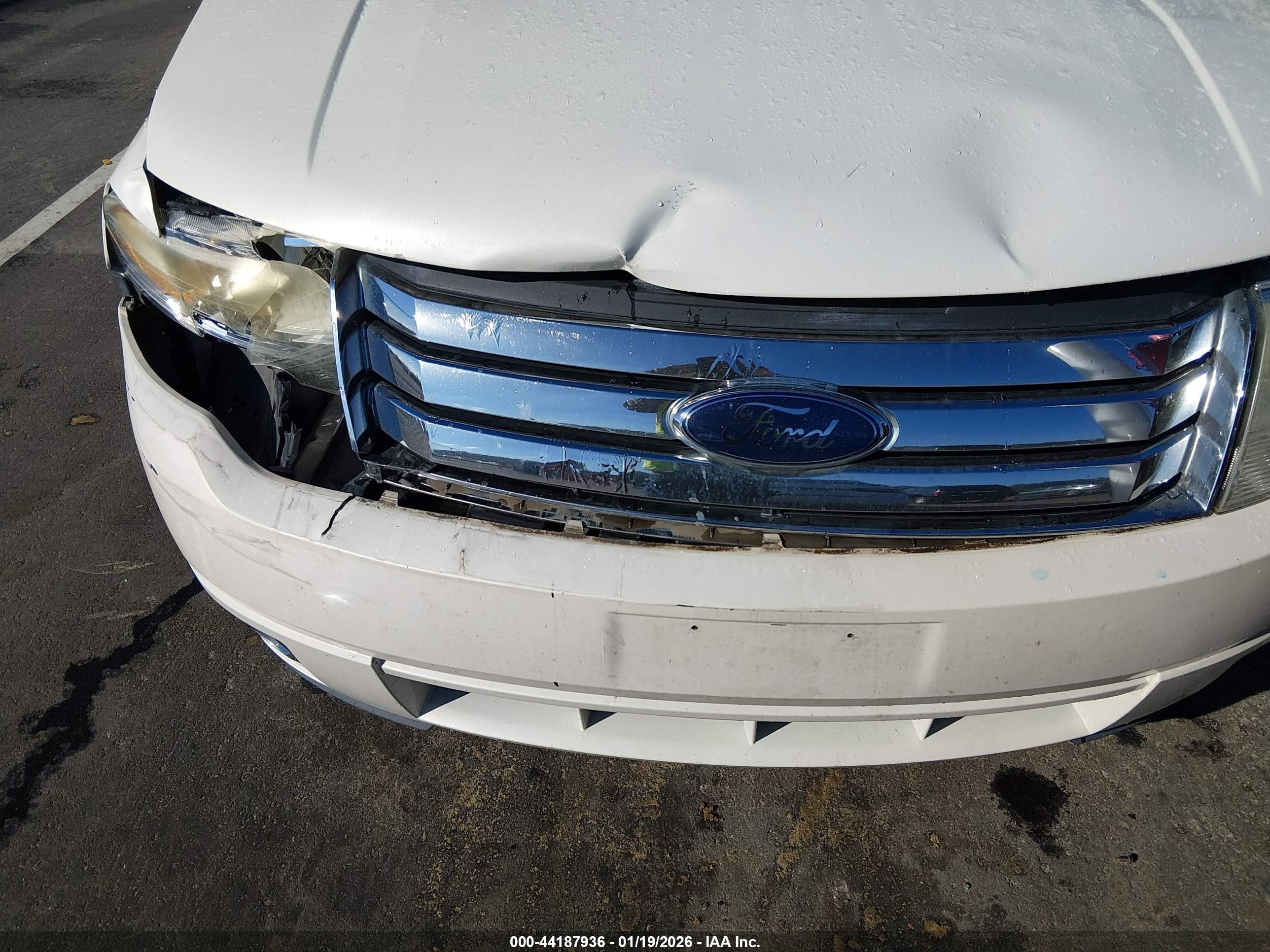 2009 Ford Taurus X Limited White vin: 1FMDK06W49GA03717