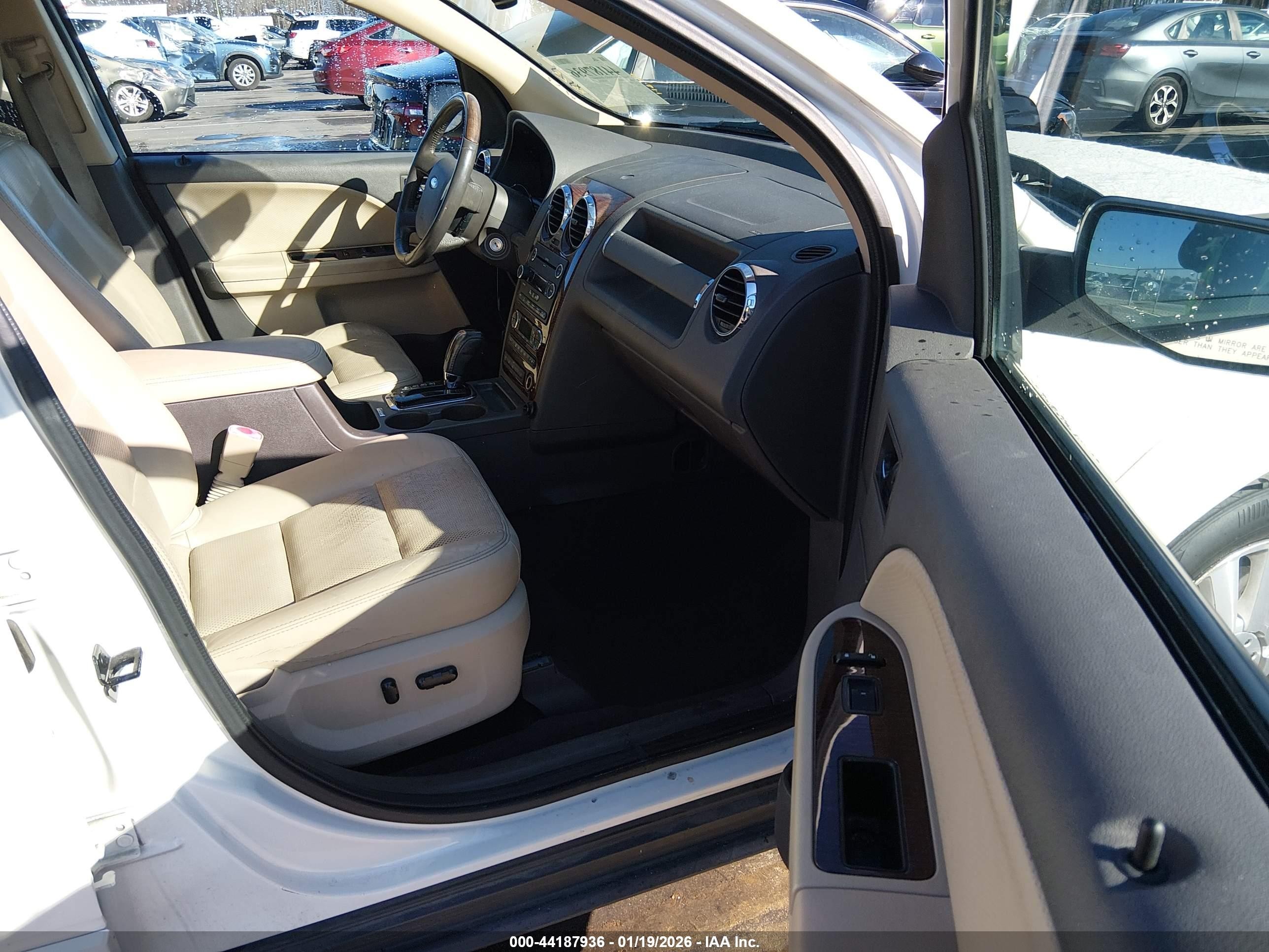 2009 Ford Taurus X Limited White vin: 1FMDK06W49GA03717