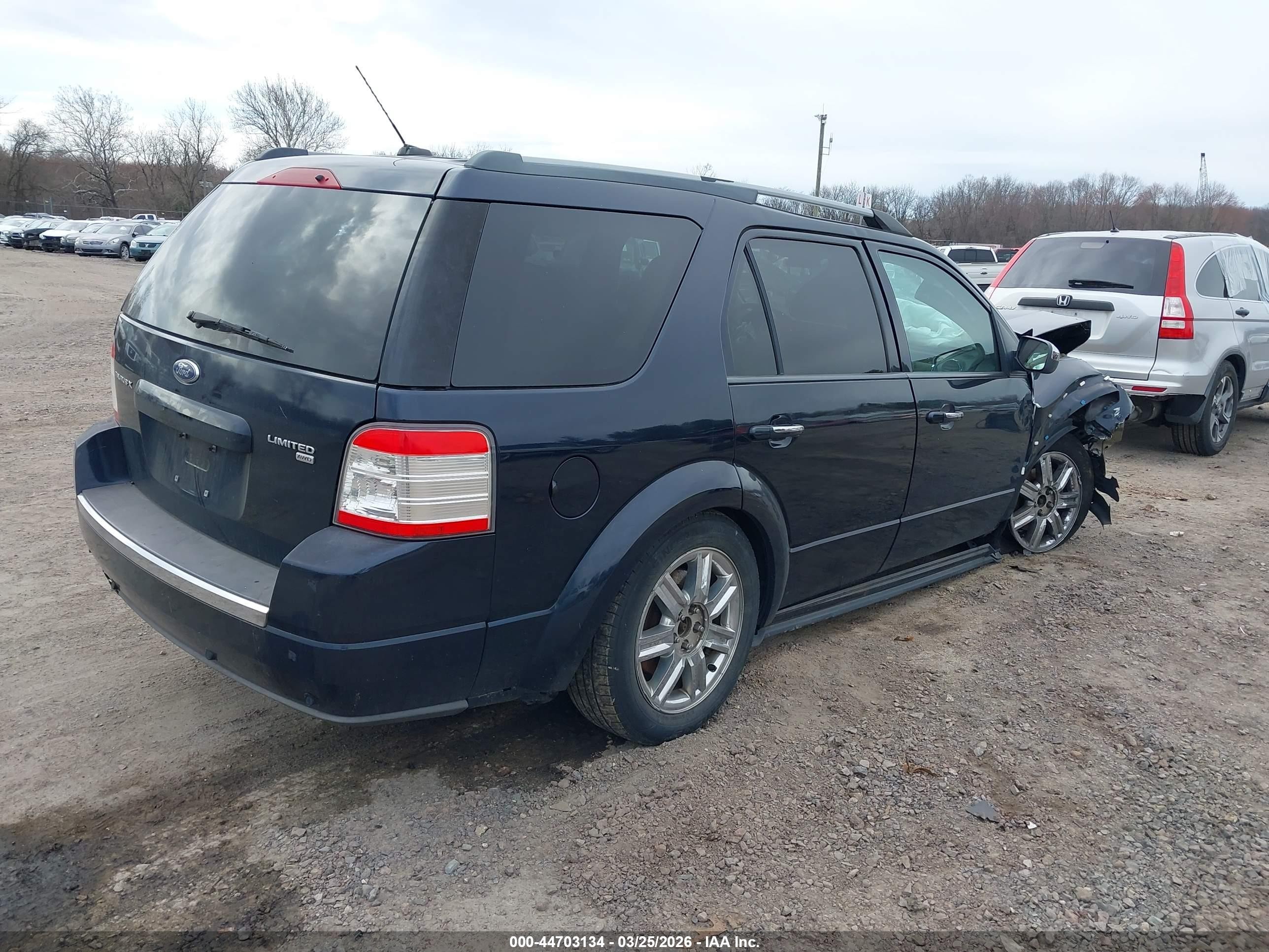 2009 Ford Taurus X Limited Dark Blue vin: 1FMDK06W59GA05766