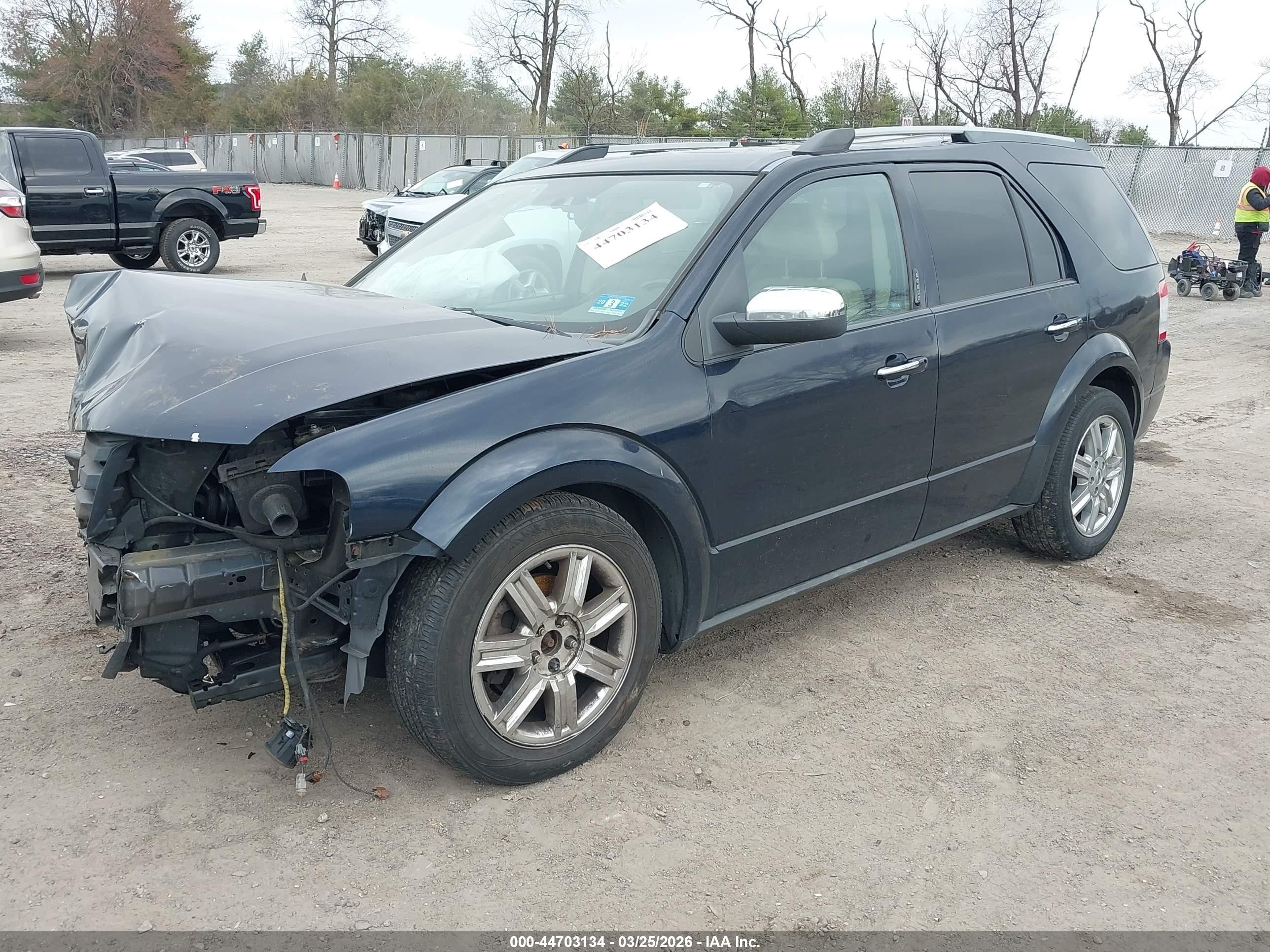 2009 Ford Taurus X Limited Dark Blue vin: 1FMDK06W59GA05766