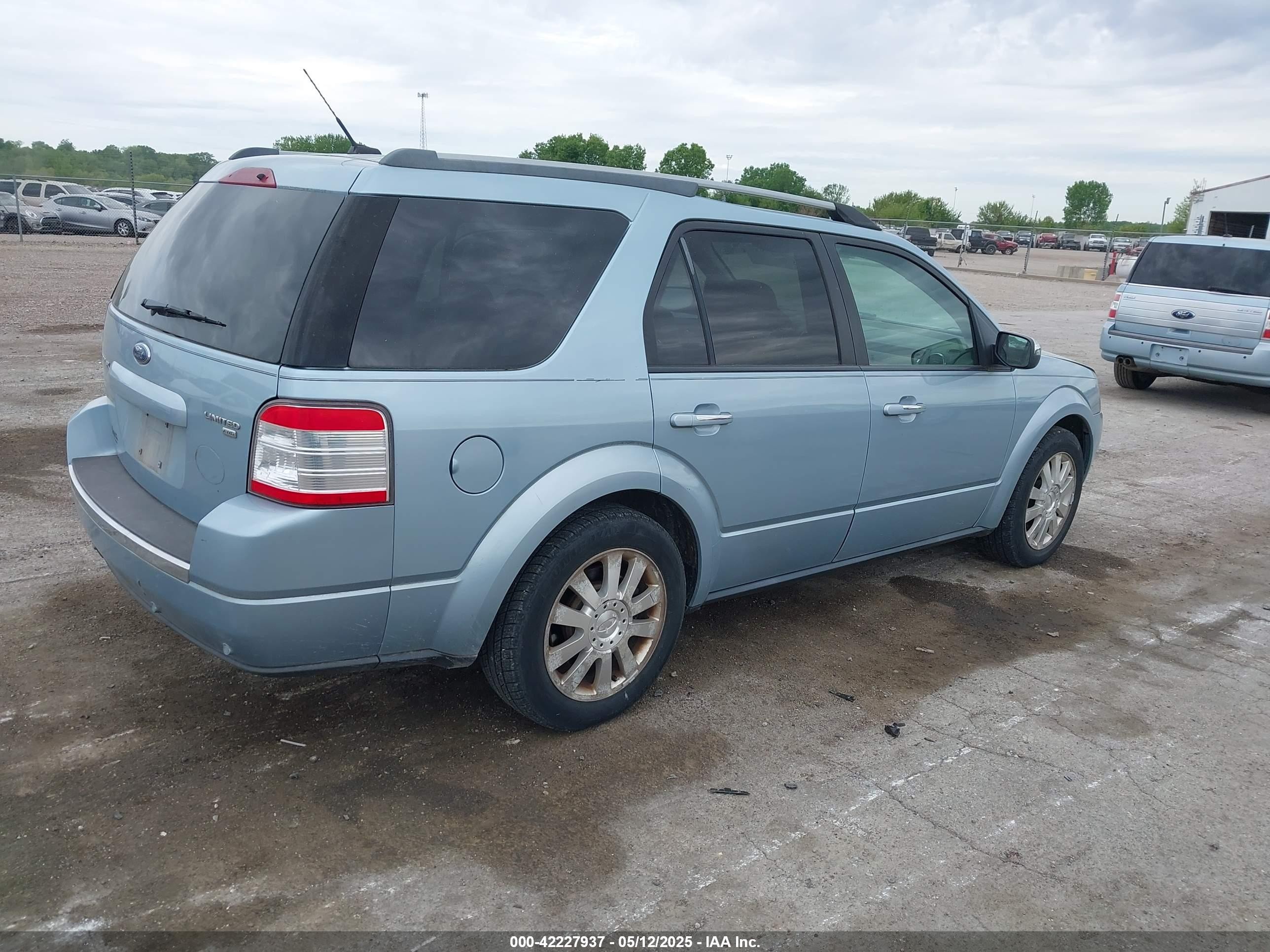 2009 Ford Taurus X Limited Blue vin: 1FMDK06W69GA03959