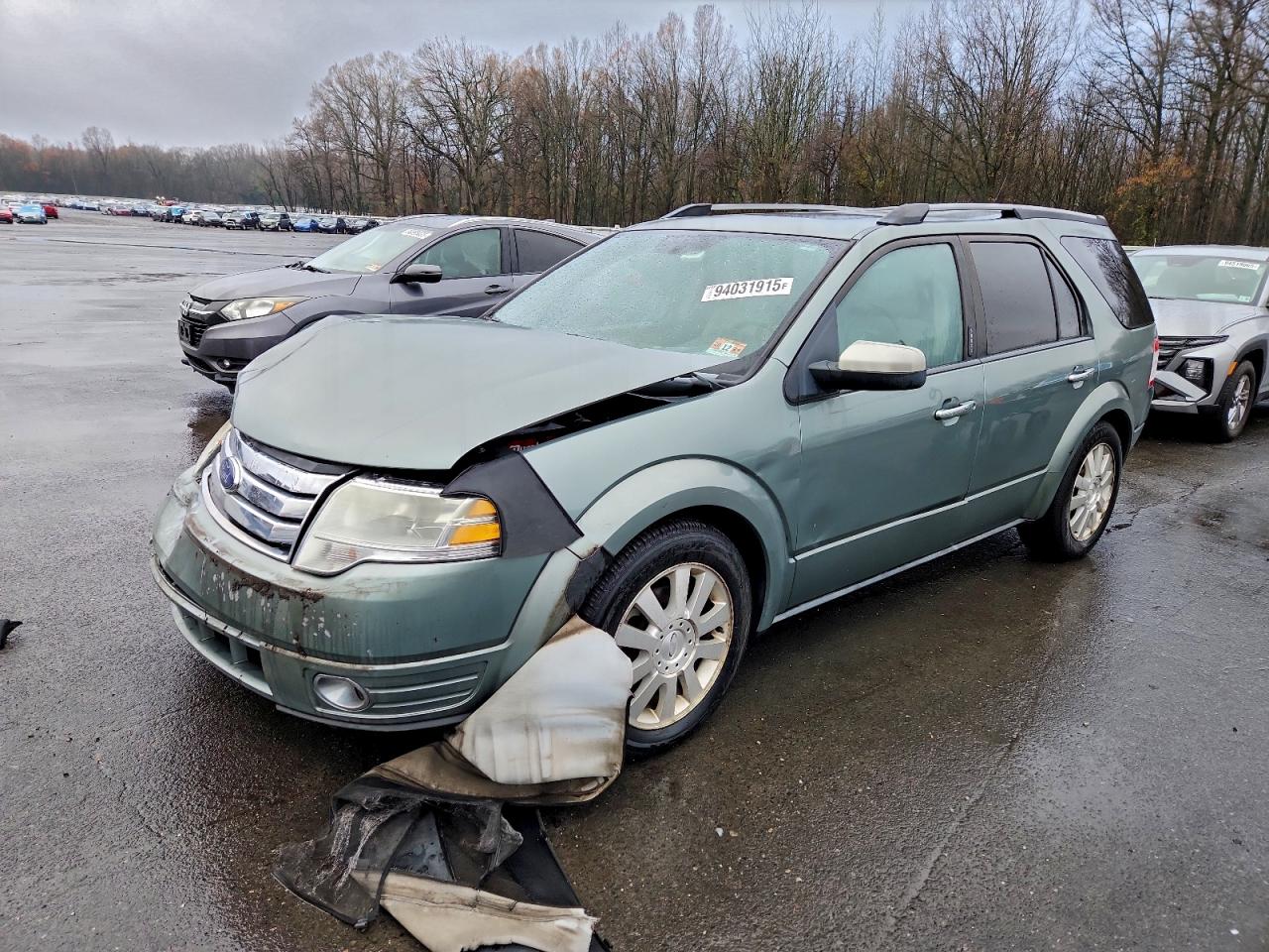 2008 Ford Taurus X Limited Green vin: 1FMDK06W98GA04313