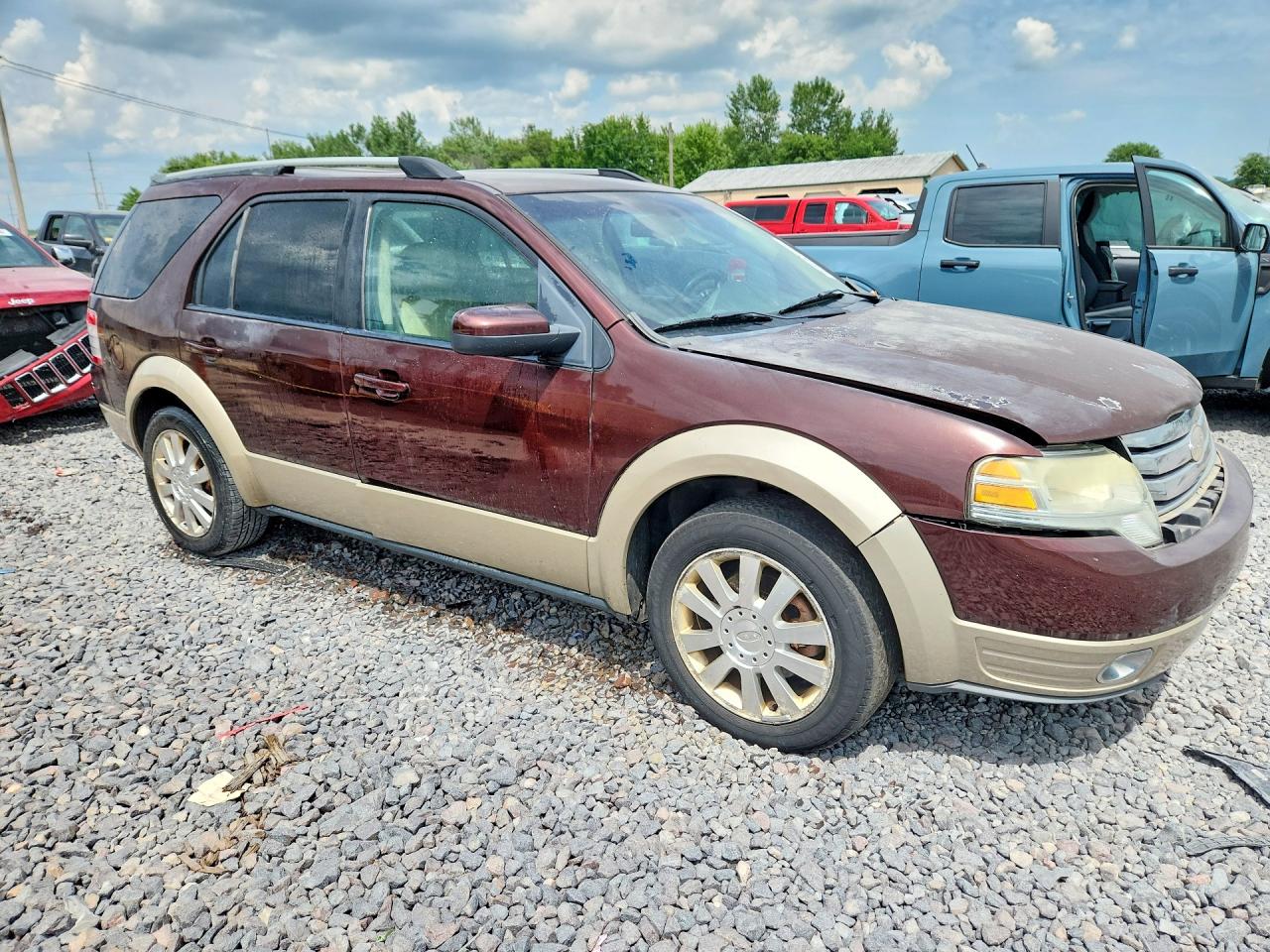 2009 Ford Taurus X Eddie Bauer Maroon vin: 1FMDK07W19GA03236