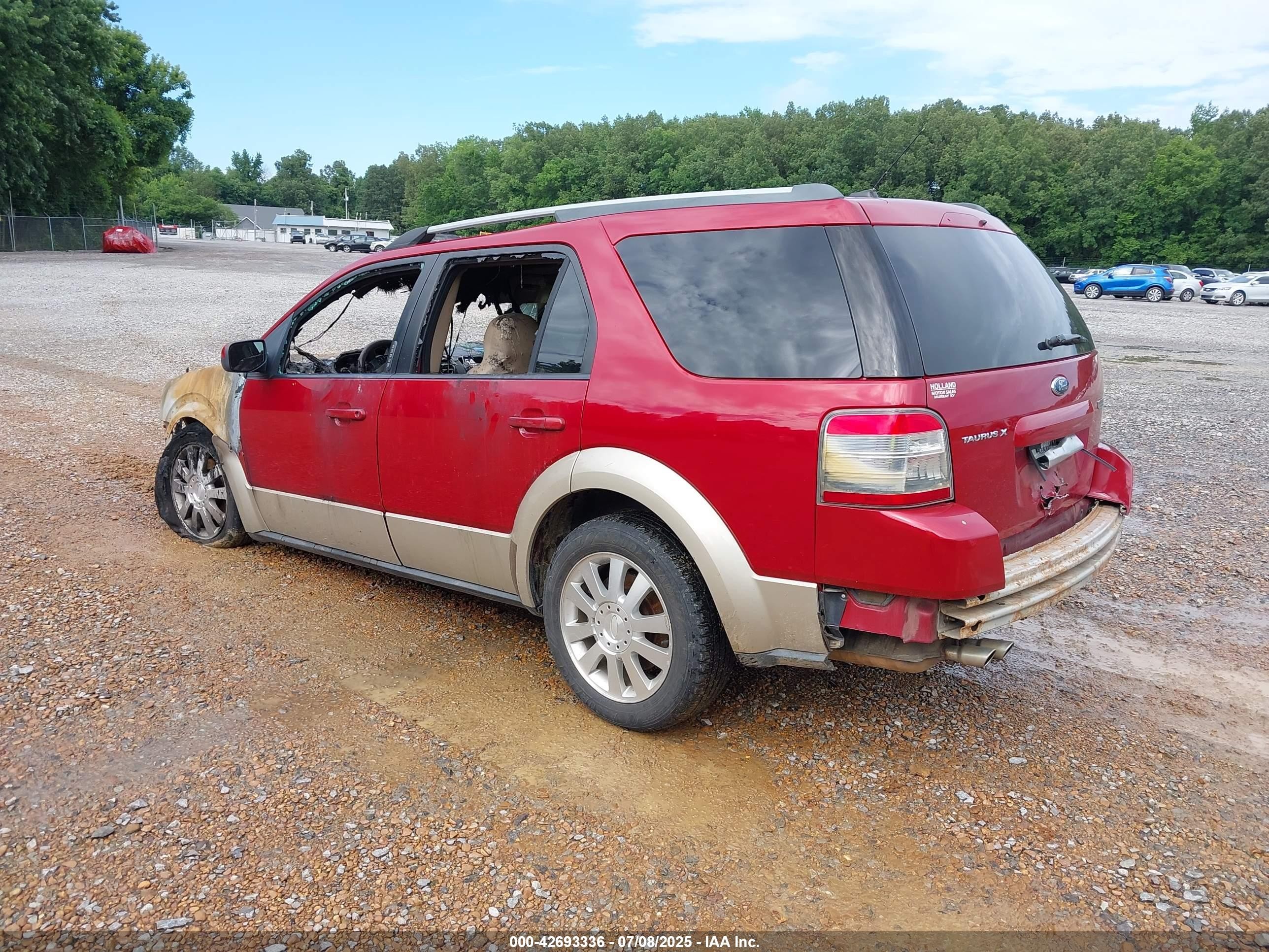 2009 Ford Taurus X Eddie Bauer Red vin: 1FMDK07W19GA05617