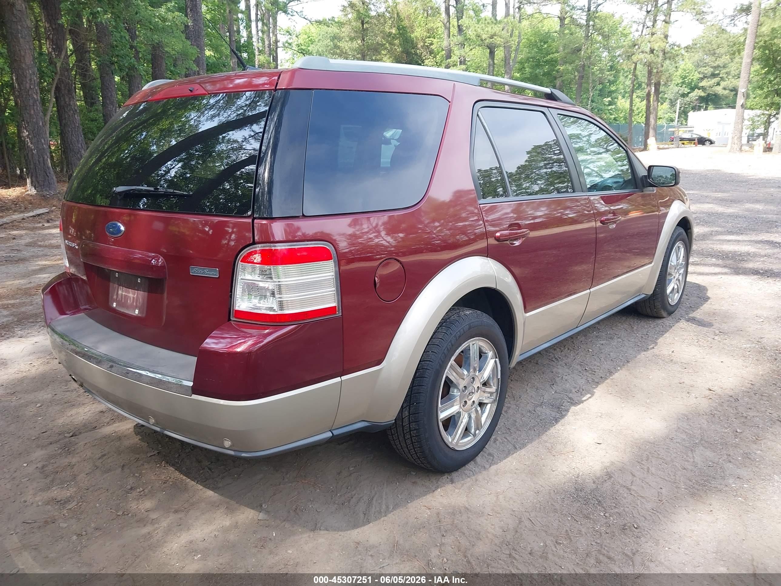 2008 Ford Taurus X Eddie Bauer Burgundy vin: 1FMDK07W38GA10185