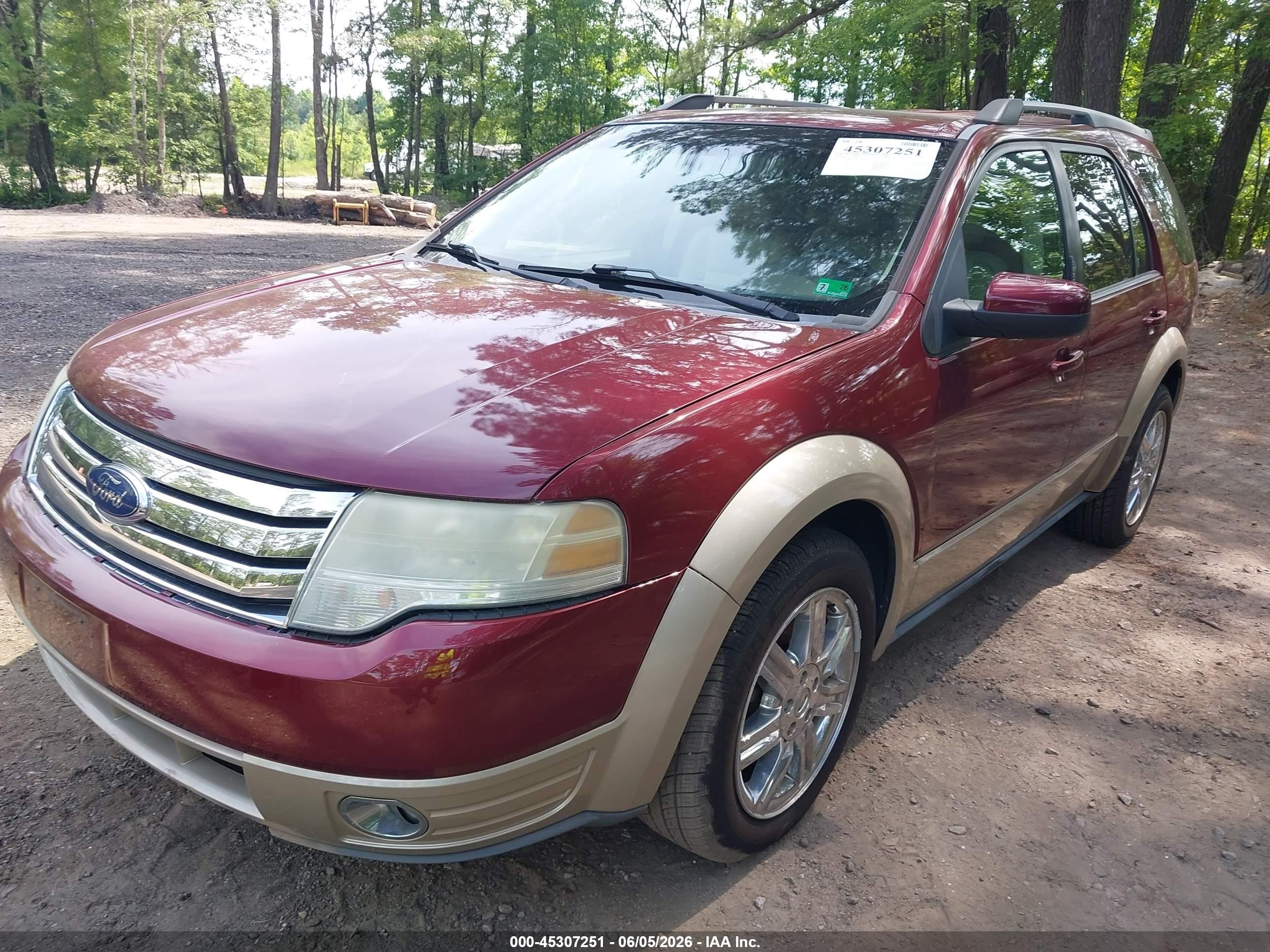 2008 Ford Taurus X Eddie Bauer Burgundy vin: 1FMDK07W38GA10185