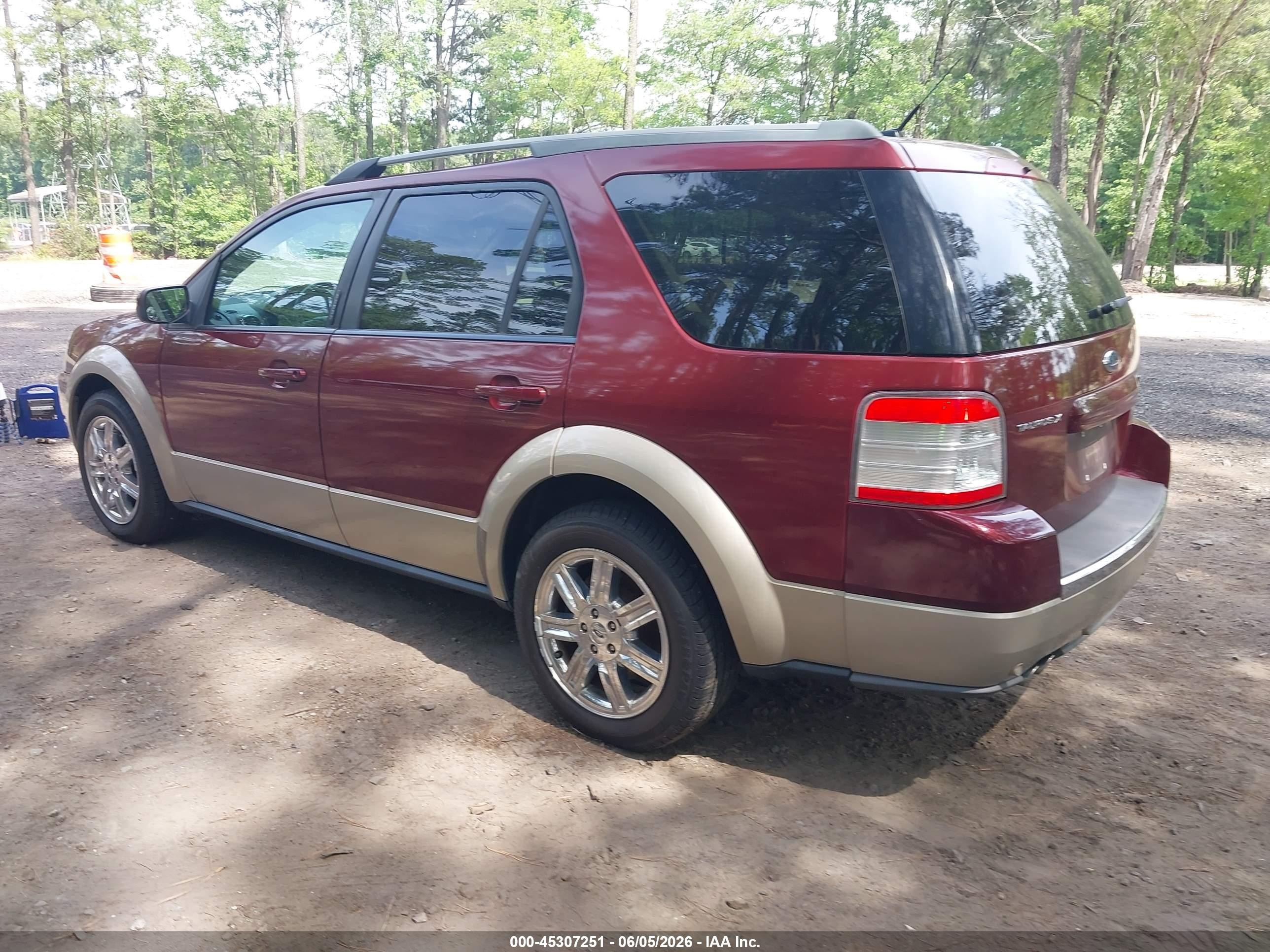 2008 Ford Taurus X Eddie Bauer Burgundy vin: 1FMDK07W38GA10185