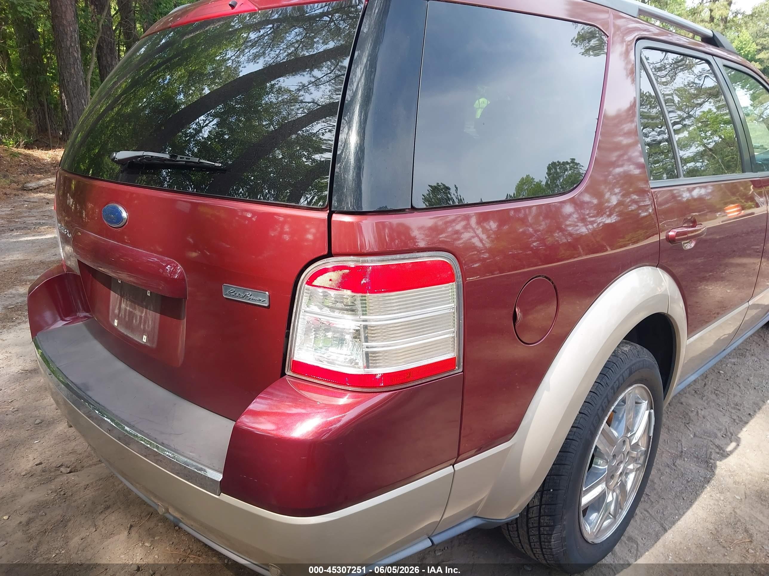 2008 Ford Taurus X Eddie Bauer Burgundy vin: 1FMDK07W38GA10185