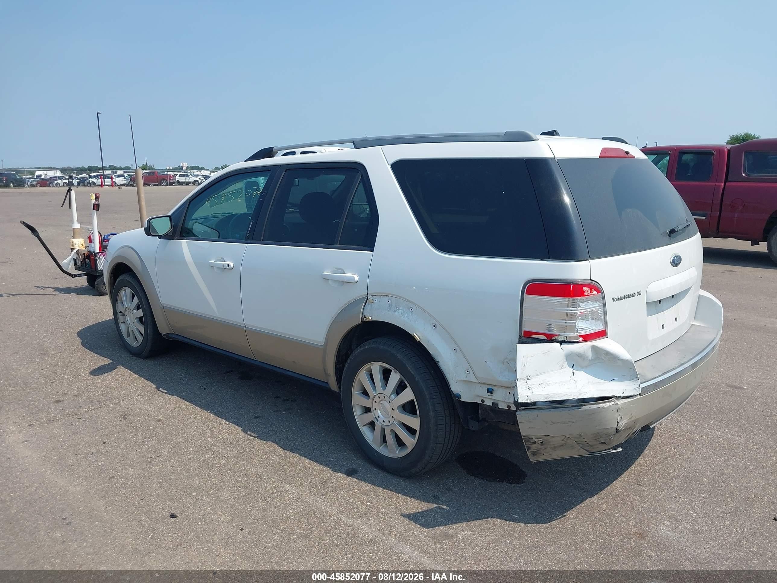 2008 Ford Taurus X Eddie Bauer White vin: 1FMDK07W88GA28147