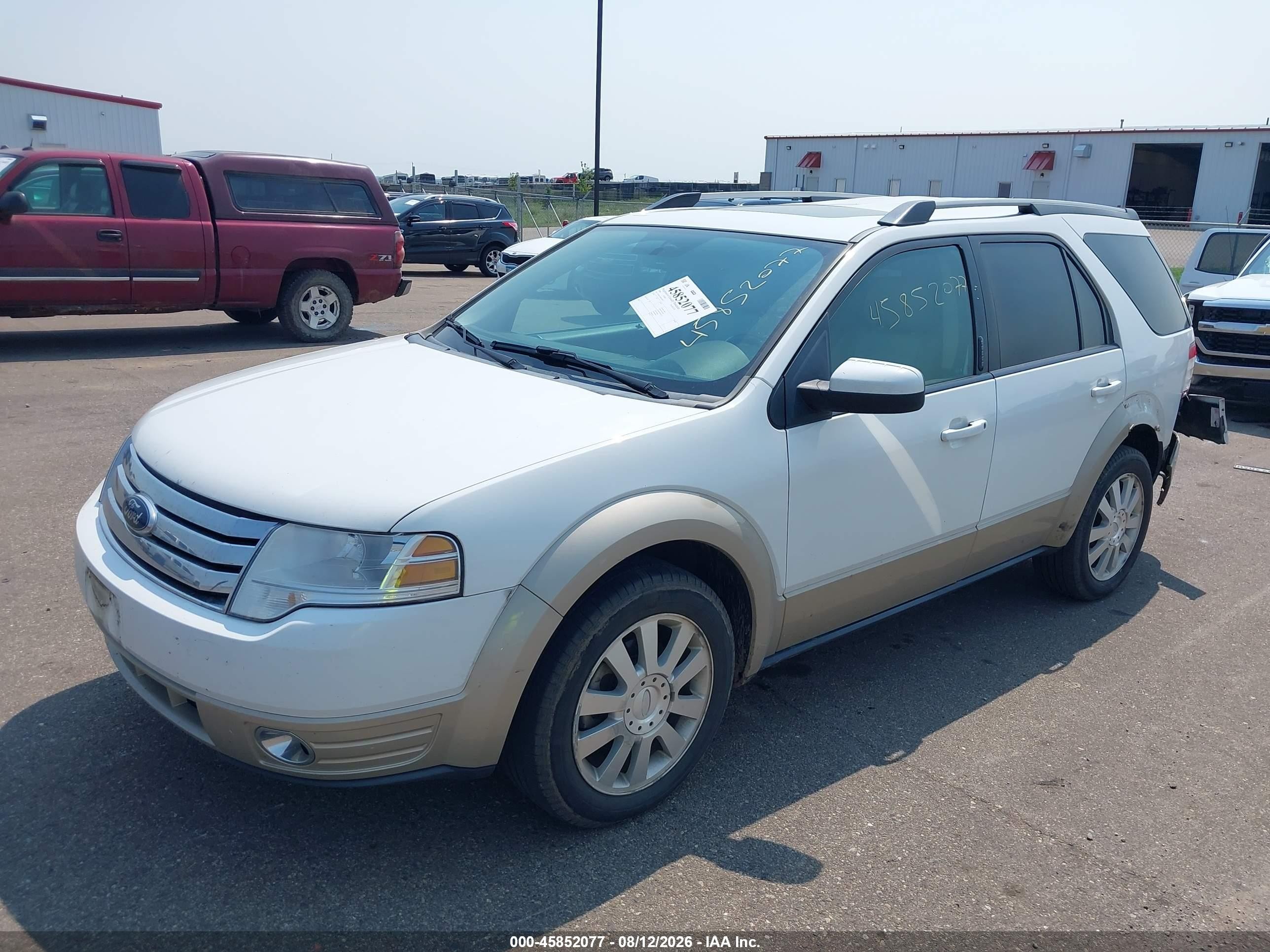 2008 Ford Taurus X Eddie Bauer White vin: 1FMDK07W88GA28147