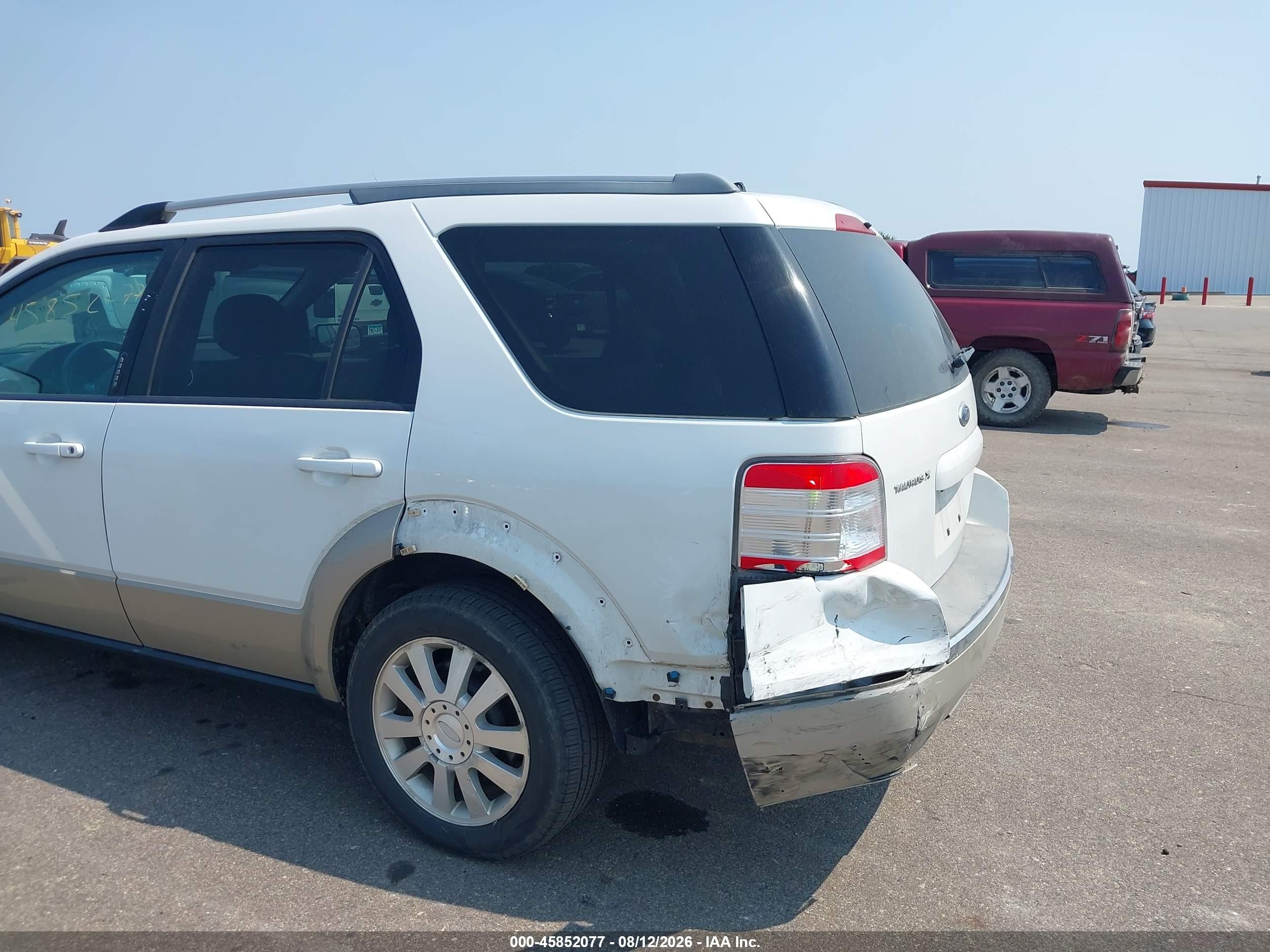 2008 Ford Taurus X Eddie Bauer White vin: 1FMDK07W88GA28147
