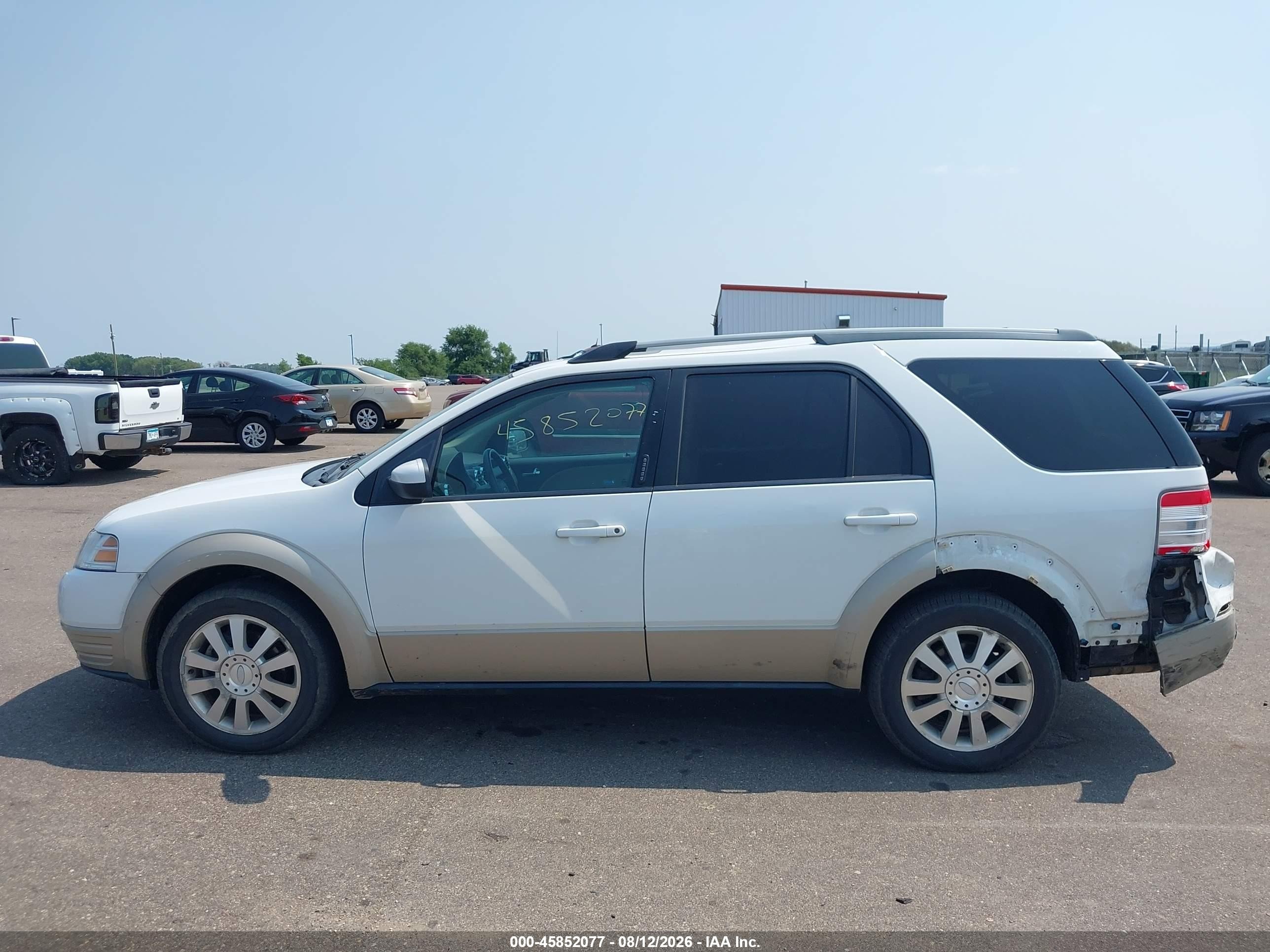 2008 Ford Taurus X Eddie Bauer White vin: 1FMDK07W88GA28147