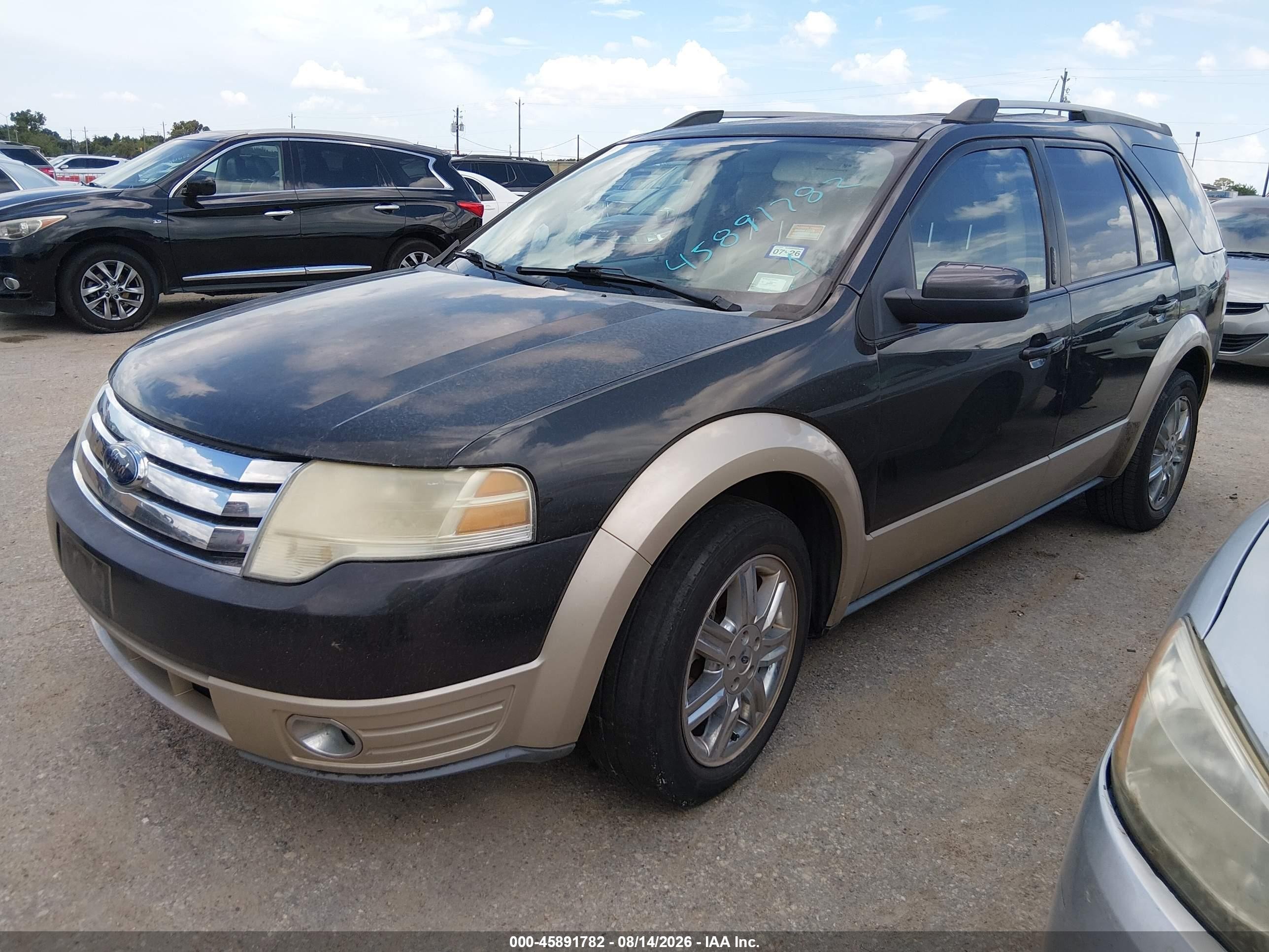 2008 Ford Taurus X Eddie Bauer Черный vin: 1FMDK07W98GA12362