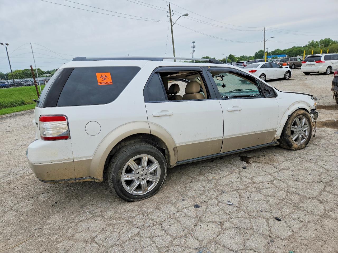 2008 Ford Taurus X Eddie Bauer White vin: 1FMDK08W18GA16419