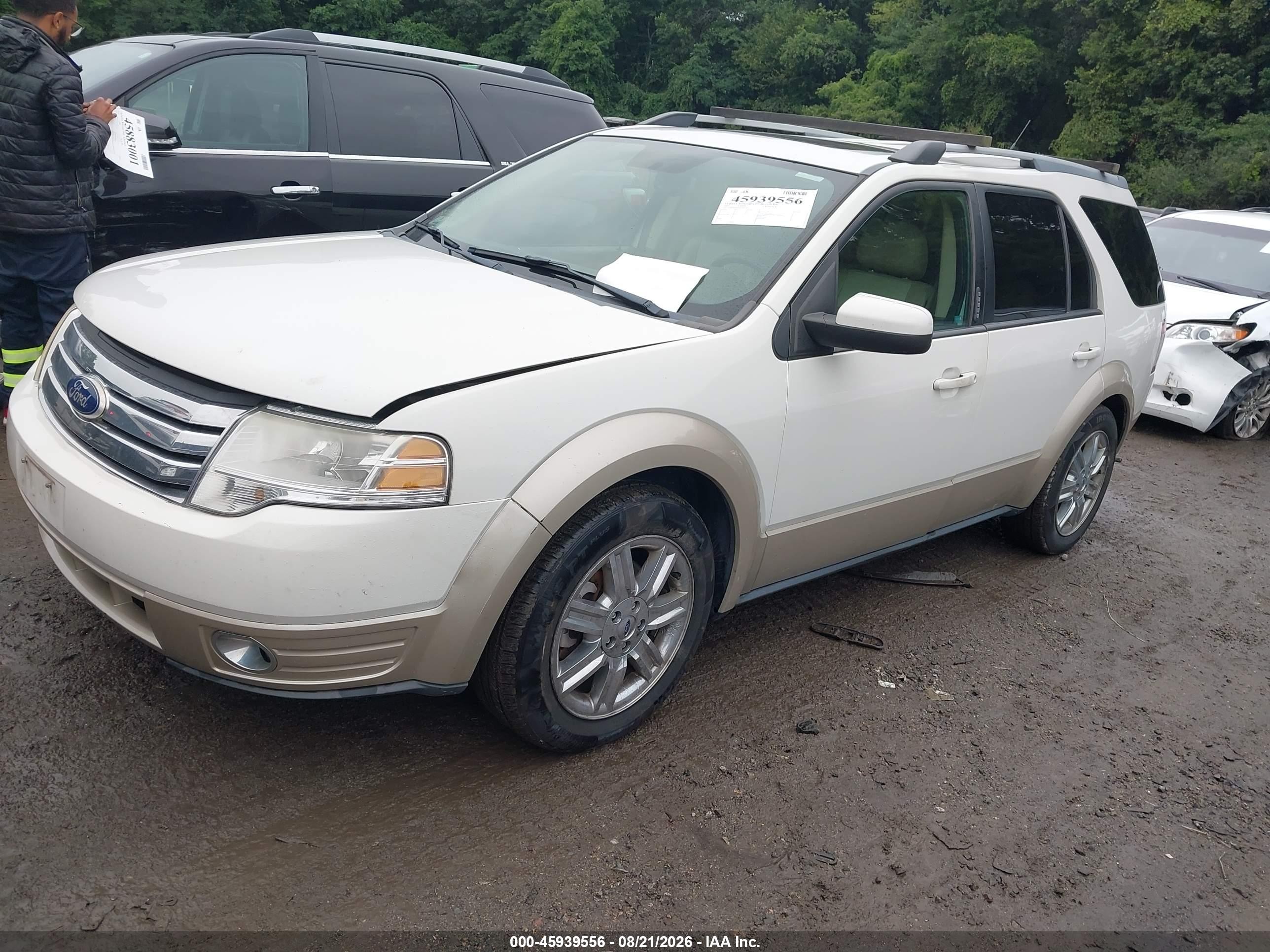 2009 Ford Taurus X Eddie Bauer White vin: 1FMDK08W49GA01205