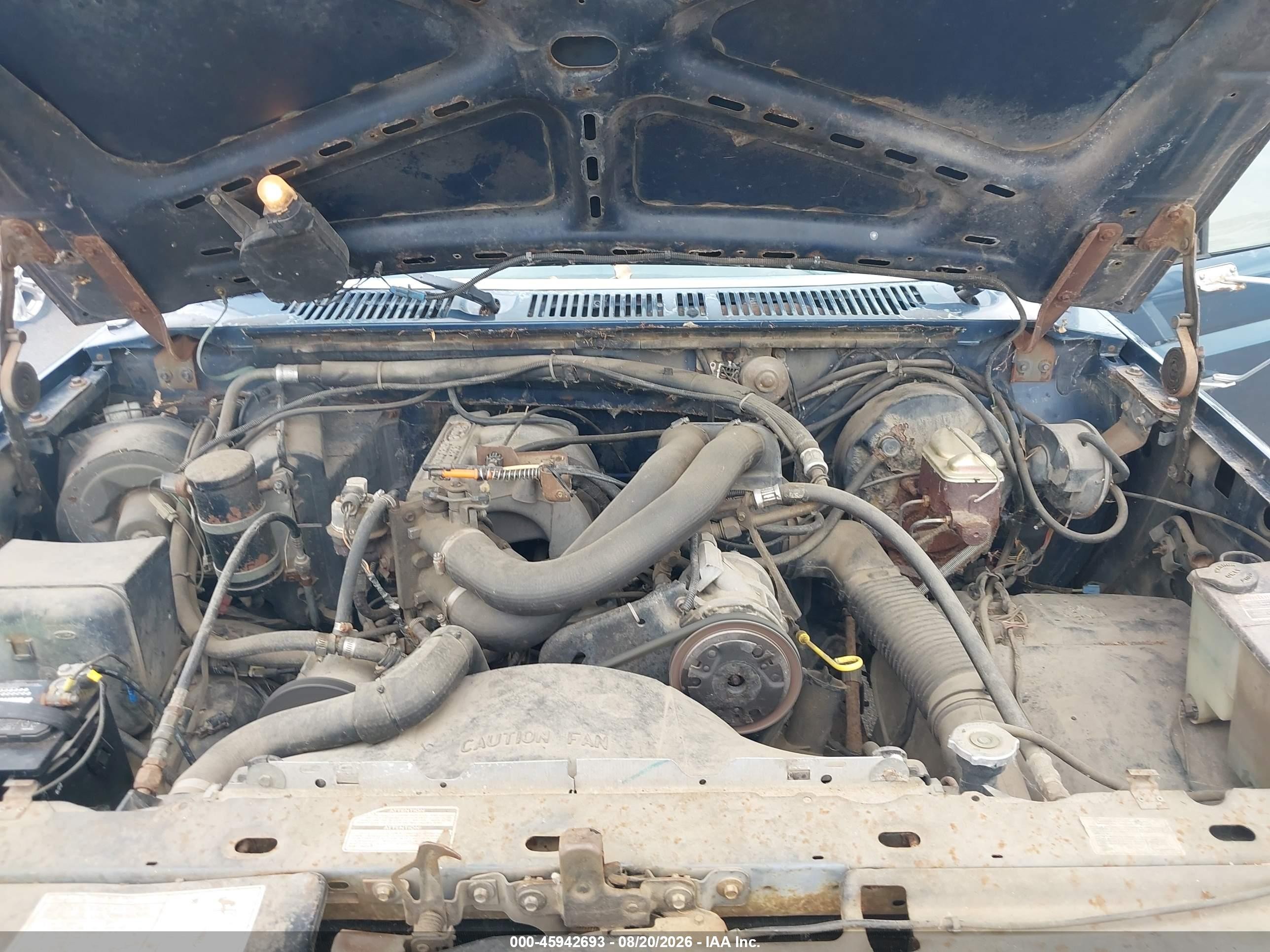 1986 Ford Bronco U100 Blue vin: 1FMDU15NXGLA47055