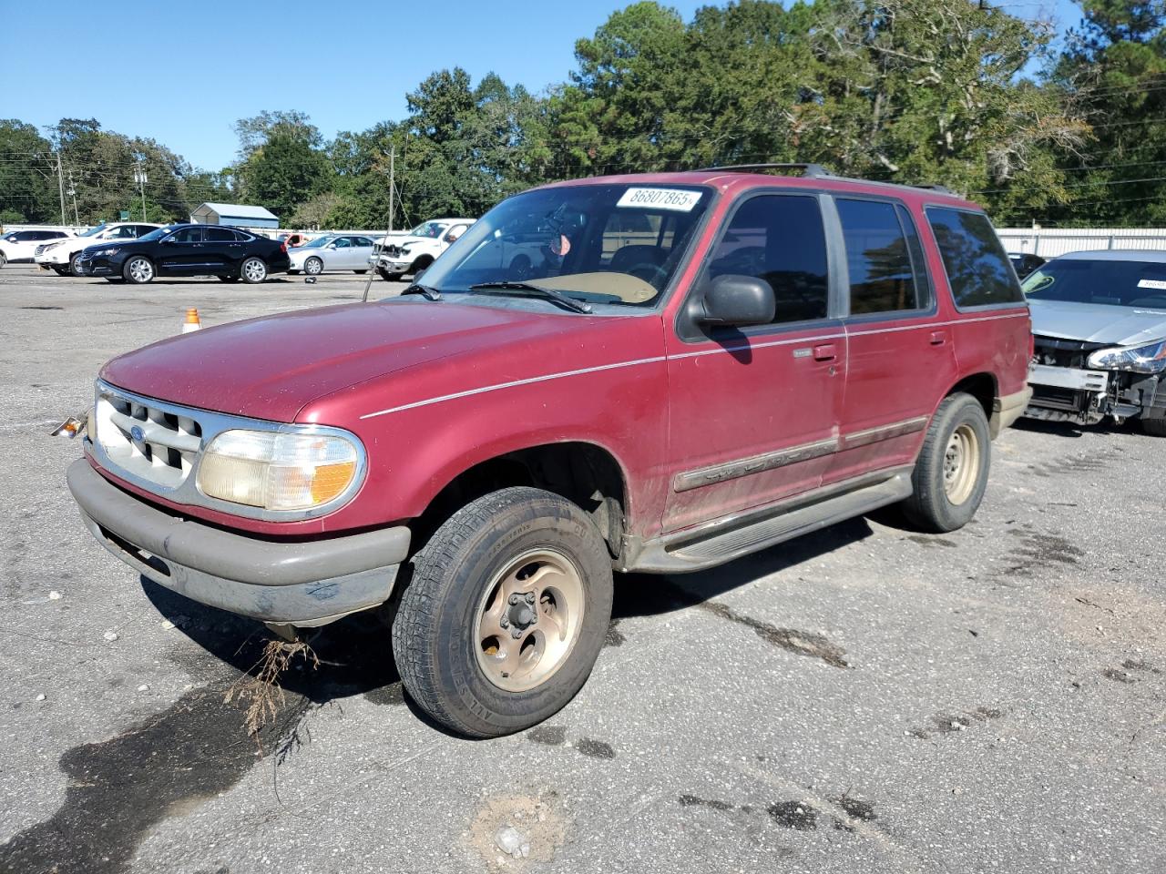 1996 Ford Explorer Burgundy vin: 1FMDU32X0TZB52597