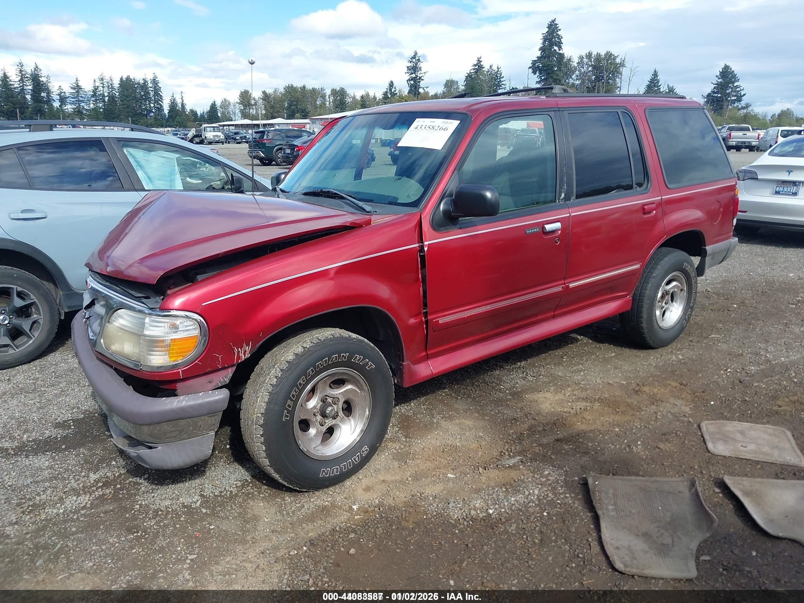 1997 Ford Explorer Eddie Bauer/limited/xl/xlt Red vin: 1FMDU32X3VZC40174