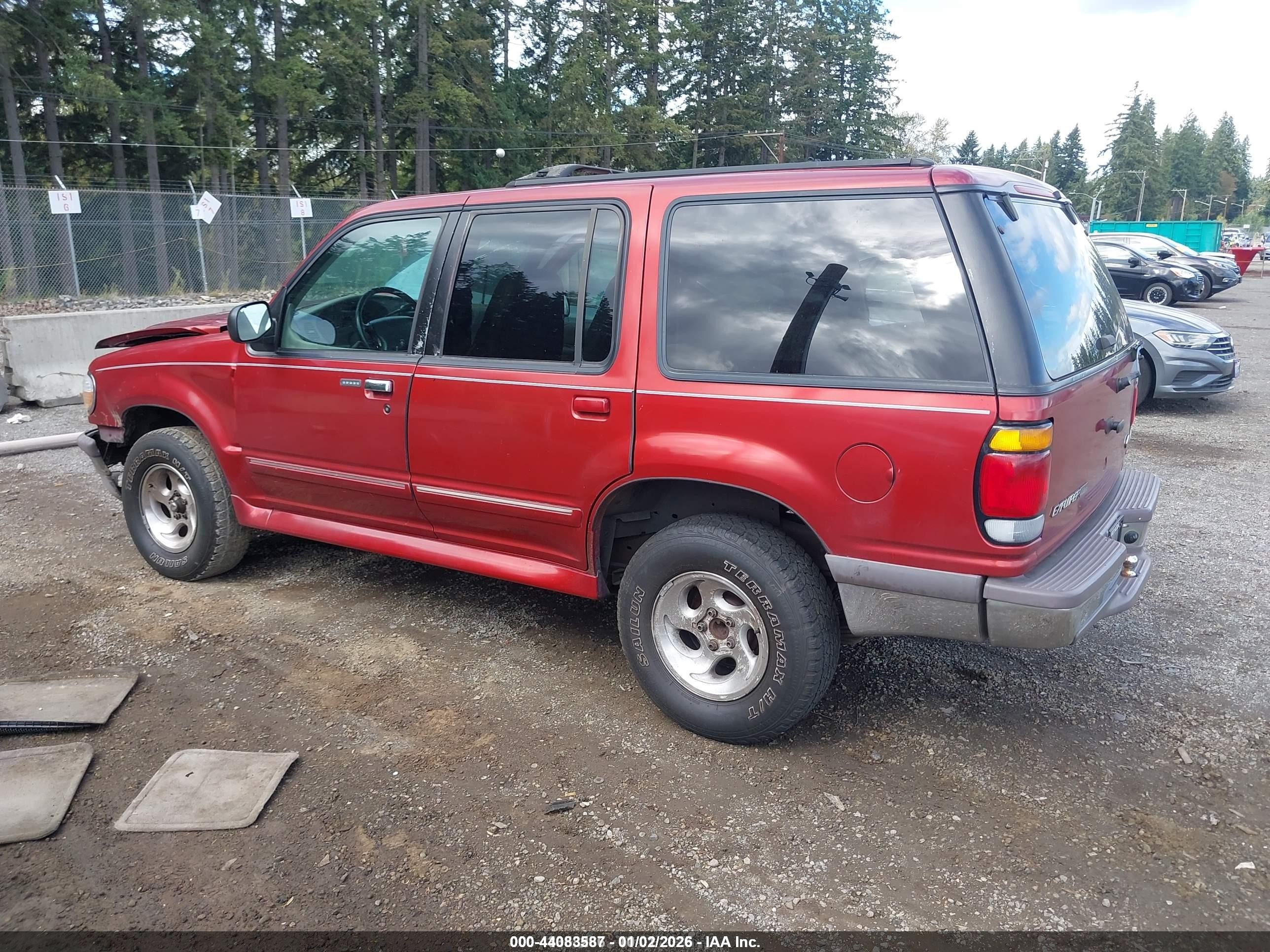 1997 Ford Explorer Eddie Bauer/limited/xl/xlt Red vin: 1FMDU32X3VZC40174