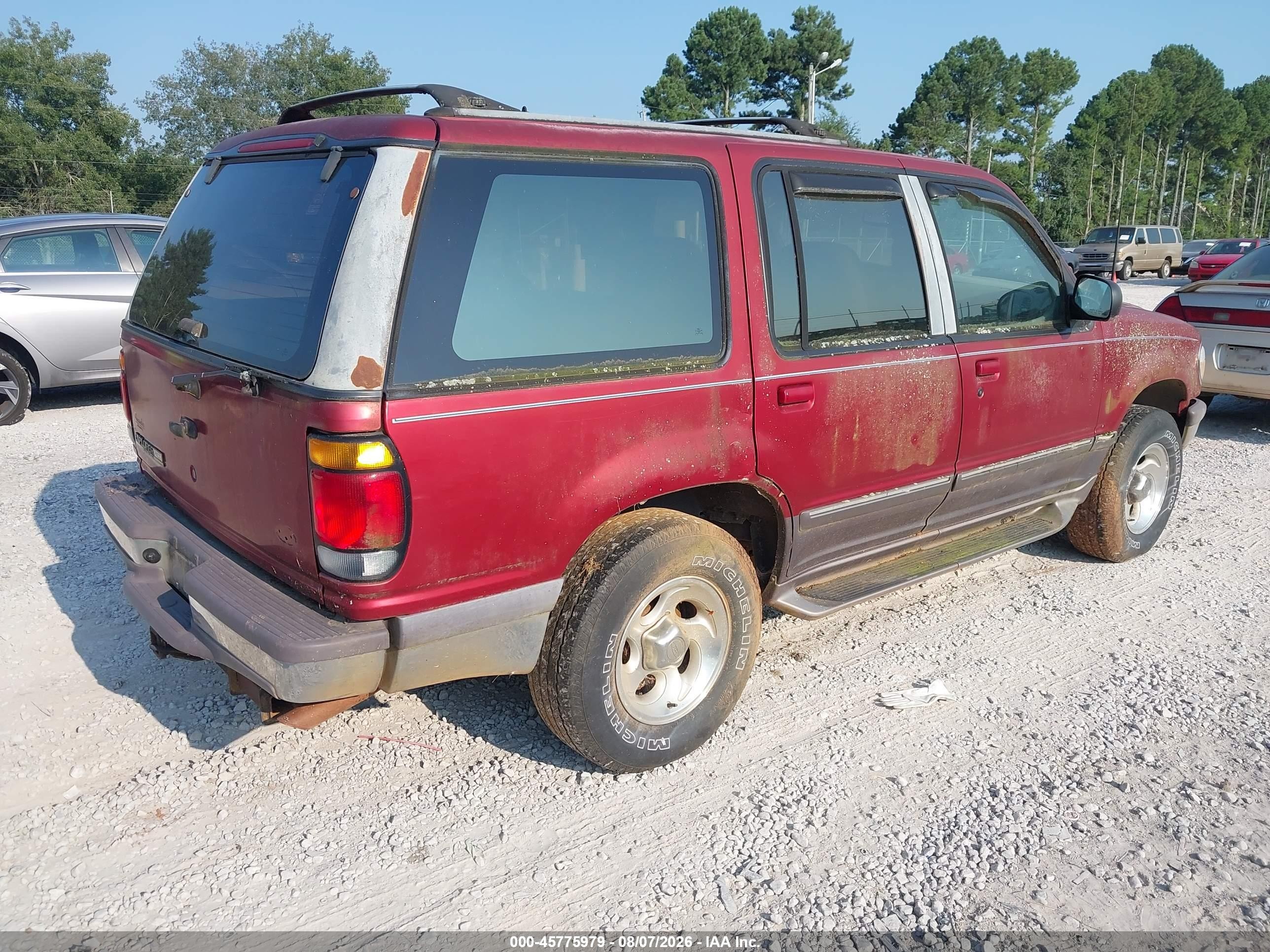 1997 Ford Explorer Eddie Bauer/limited/xl/xlt Red vin: 1FMDU34E2VZB12858