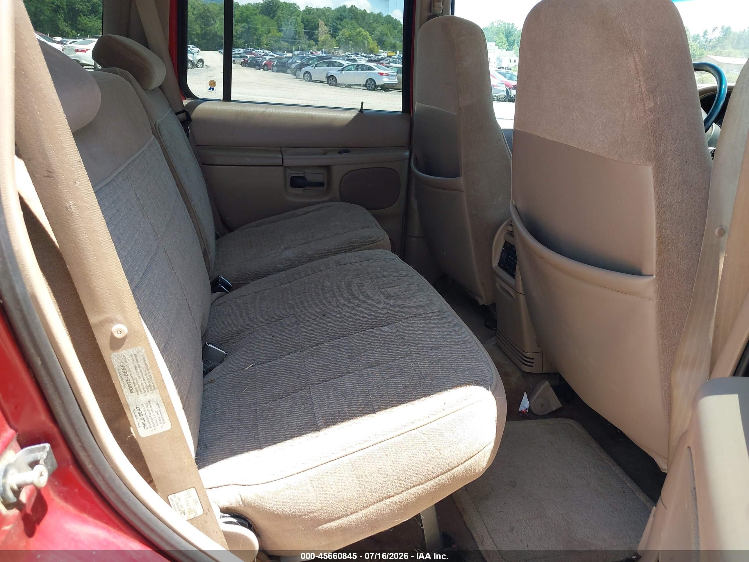 1997 Ford Explorer Eddie Bauer/limited/xl/xlt Red vin: 1FMDU34E6VZB65918