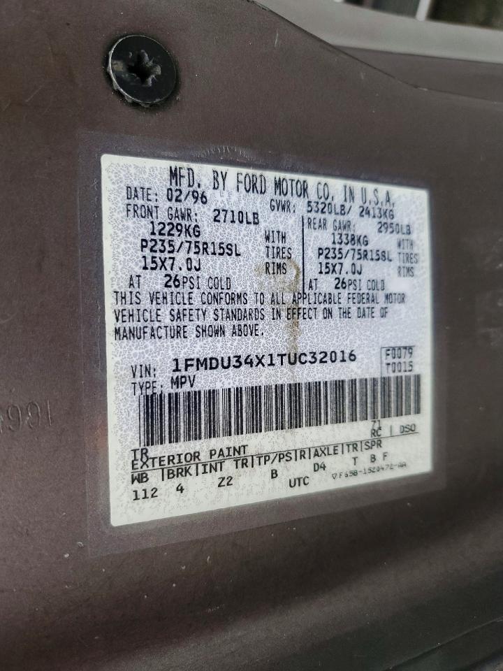 1996 Ford Explorer Gray vin: 1FMDU34X1TUC32016