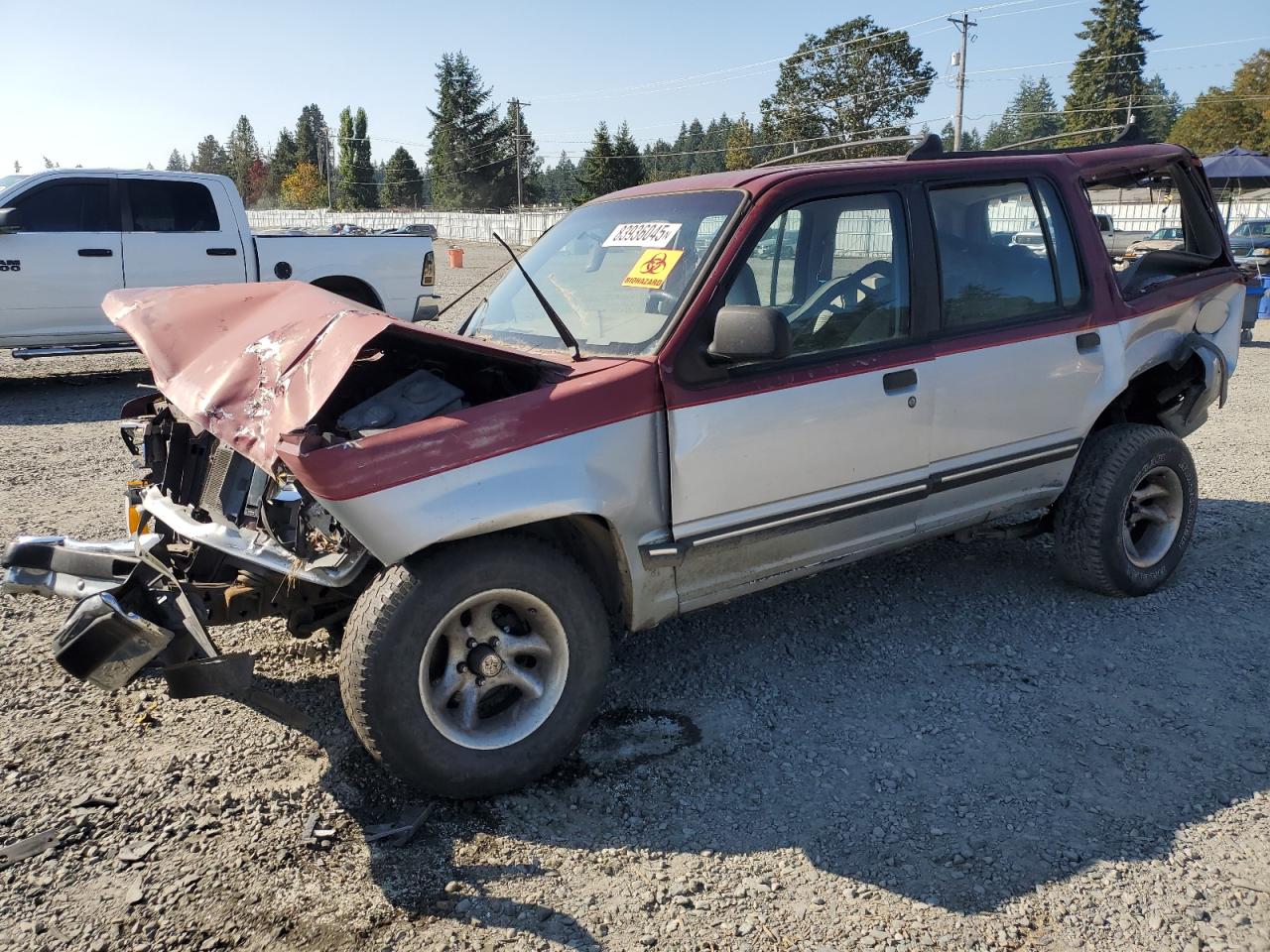 1991 Ford Explorer Двухцветный vin: 1FMDU34X2MUA07525
