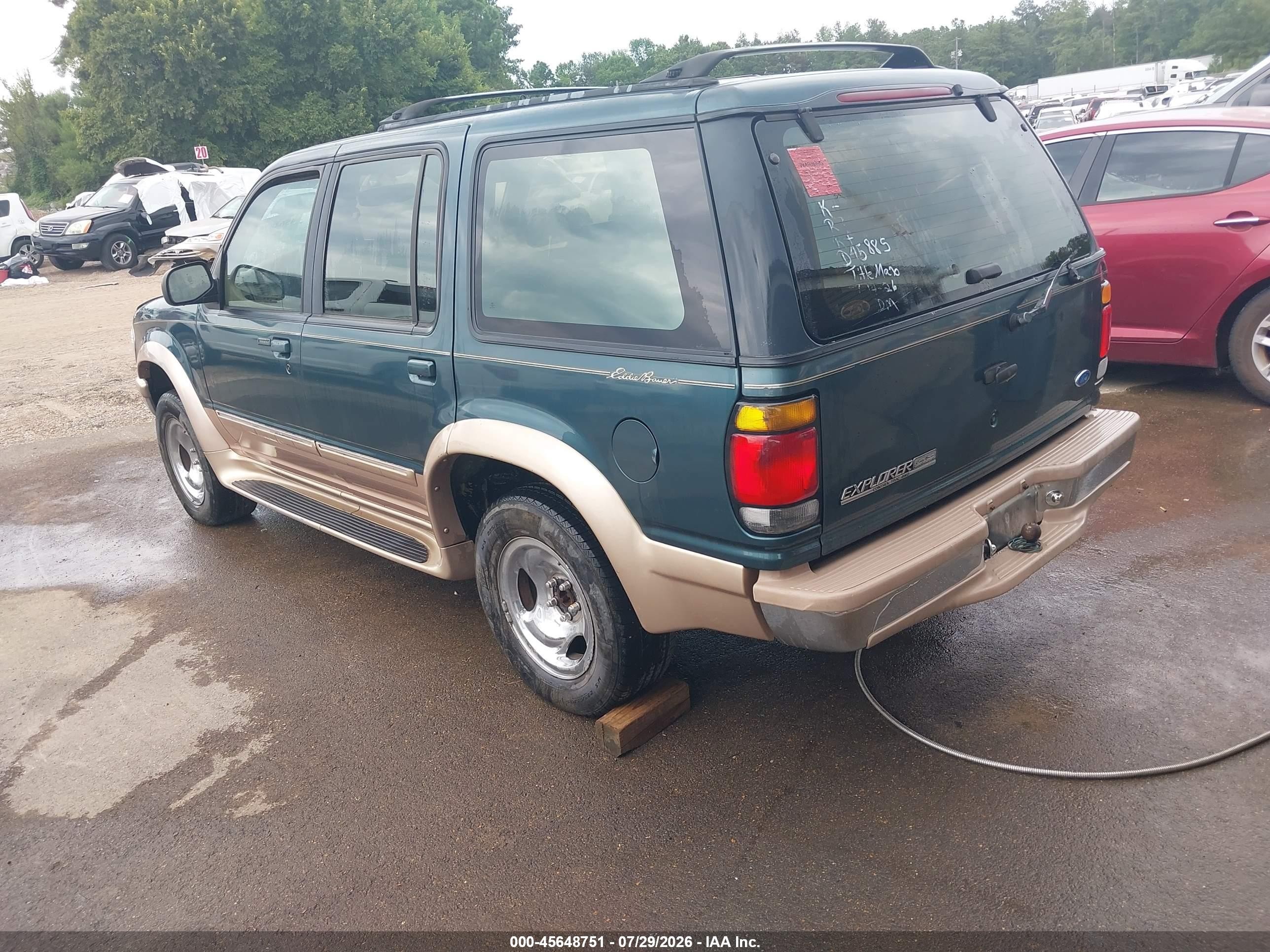 1996 Ford Explorer   Green vin: 1FMDU34X3TUD45885