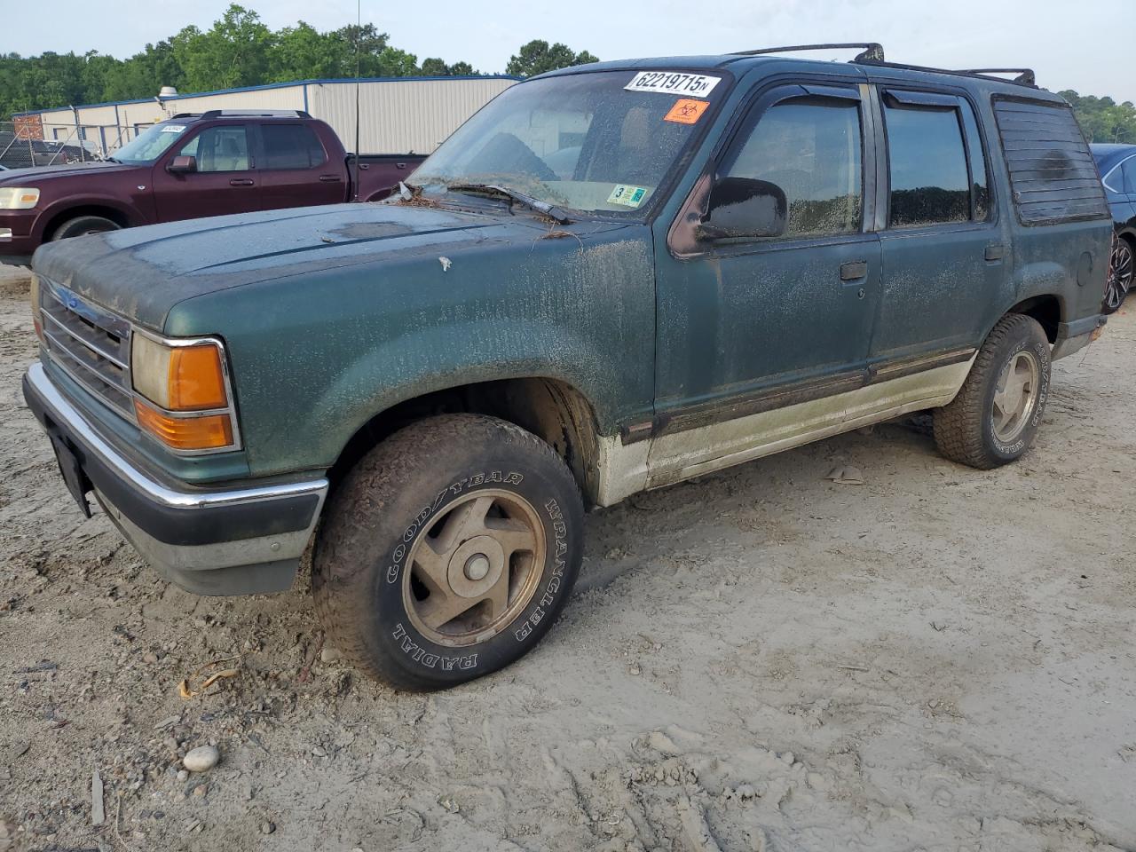 1991 Ford Explorer    Зеленый vin: 1FMDU34X4MUD75057