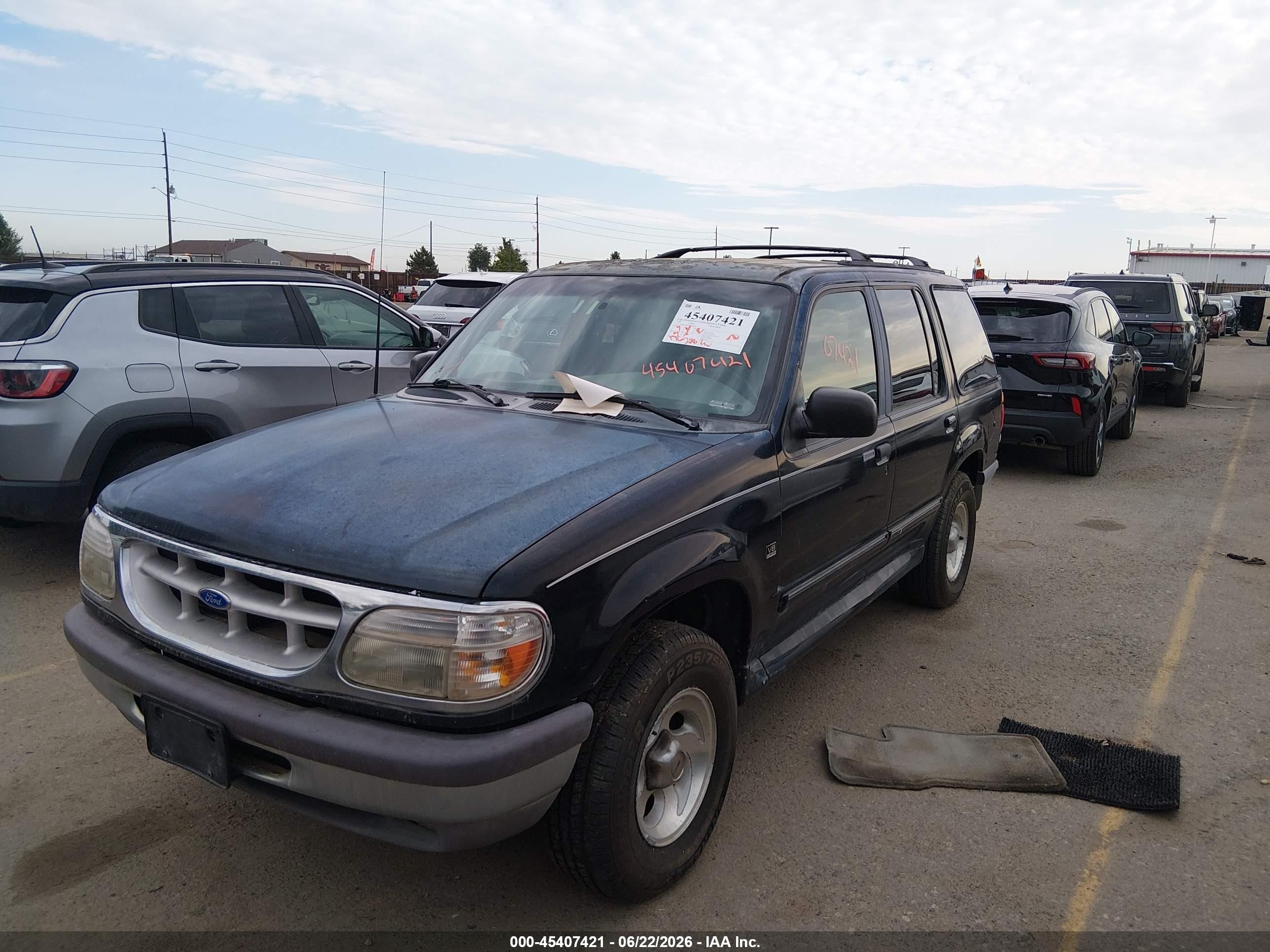 1997 Ford Explorer Eddie Bauer/limited/xlt Black vin: 1FMDU35P0VUA98858